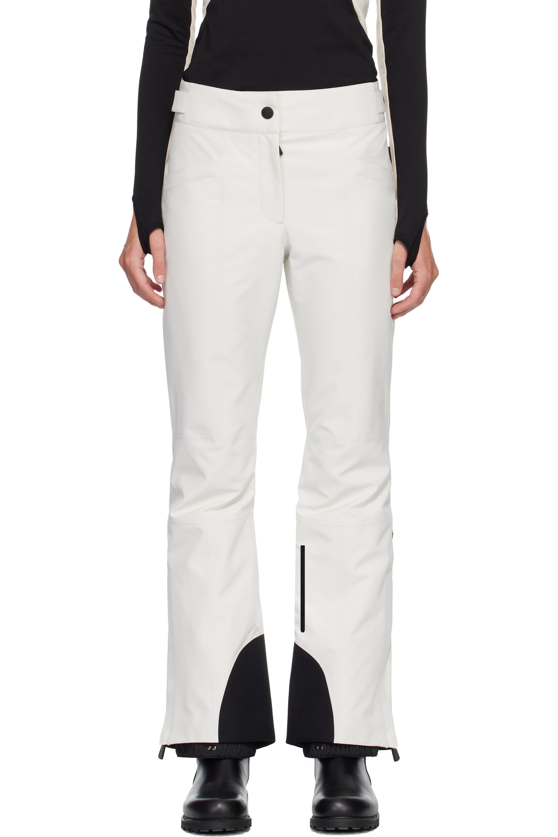 Moncler Grenoble - Pantalon de ski rembourré blanc cassé en GORE-TEX