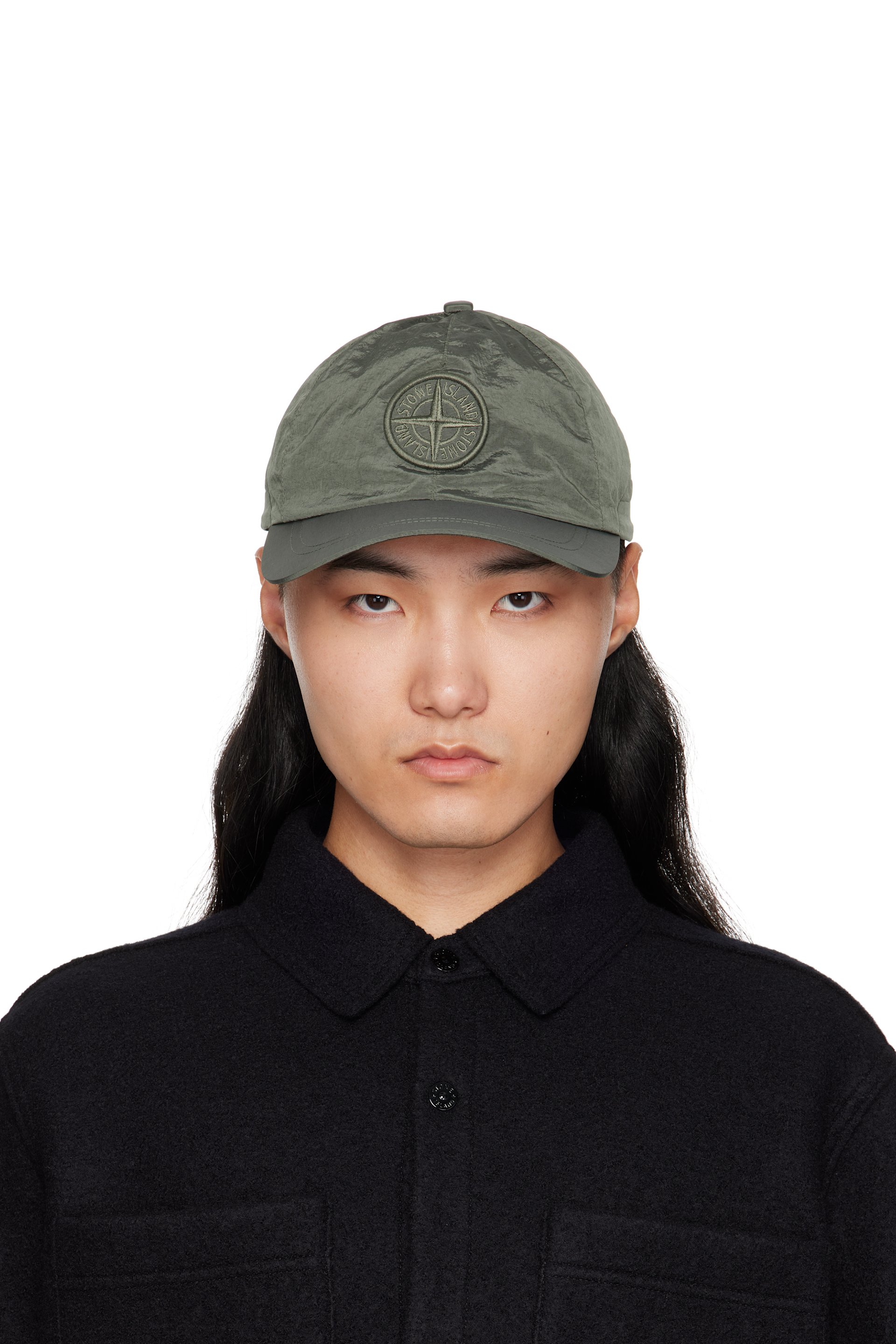 Stone Island - Green 9100011 Nylon Metal ECONYL Cap