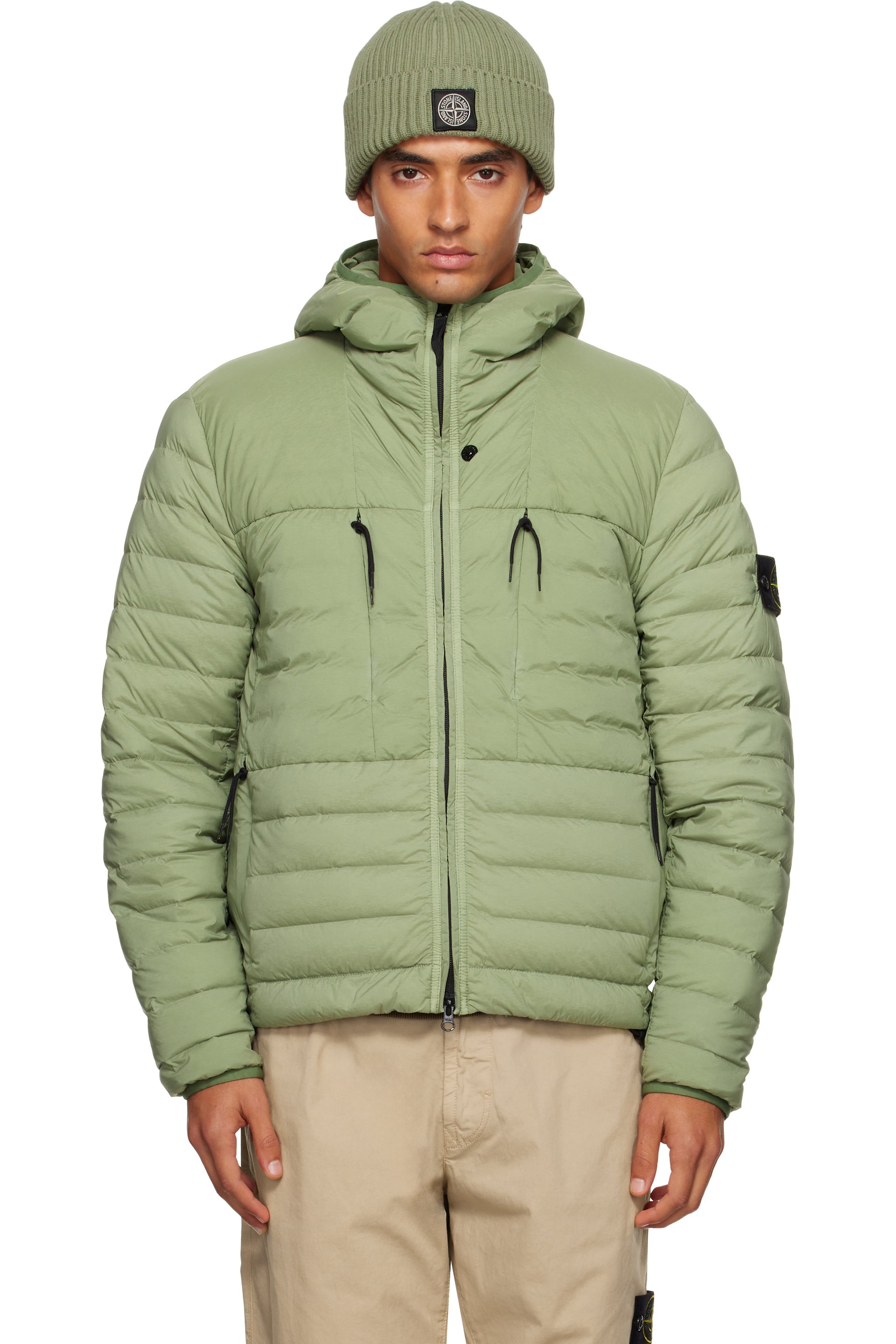 Stone Island - Green 4100020 Seamless Tunnel Nylon Down-TC Jacket