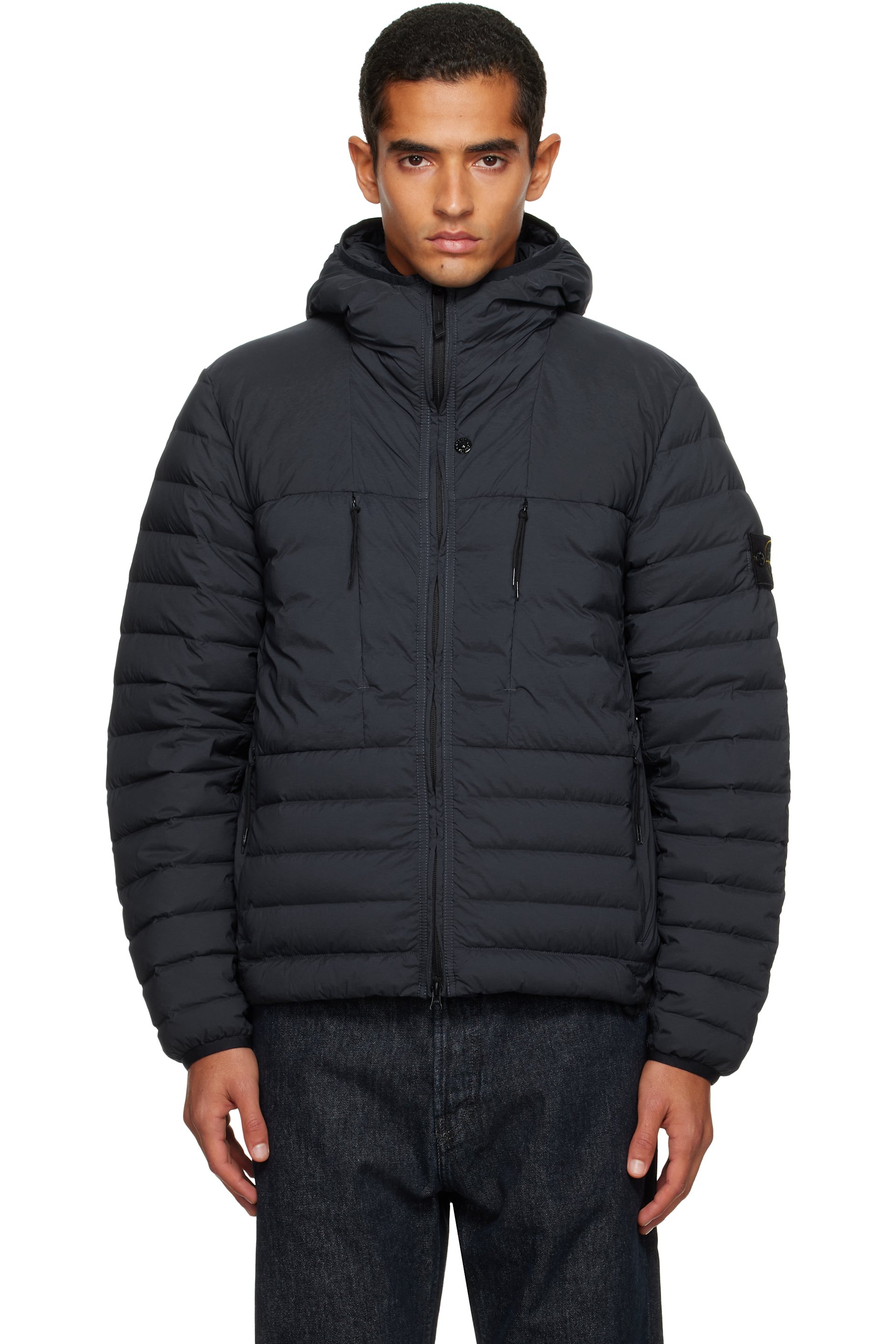 Stone Island - Navy 4100020 Seamless Tunnel Nylon Down-TC Jacket