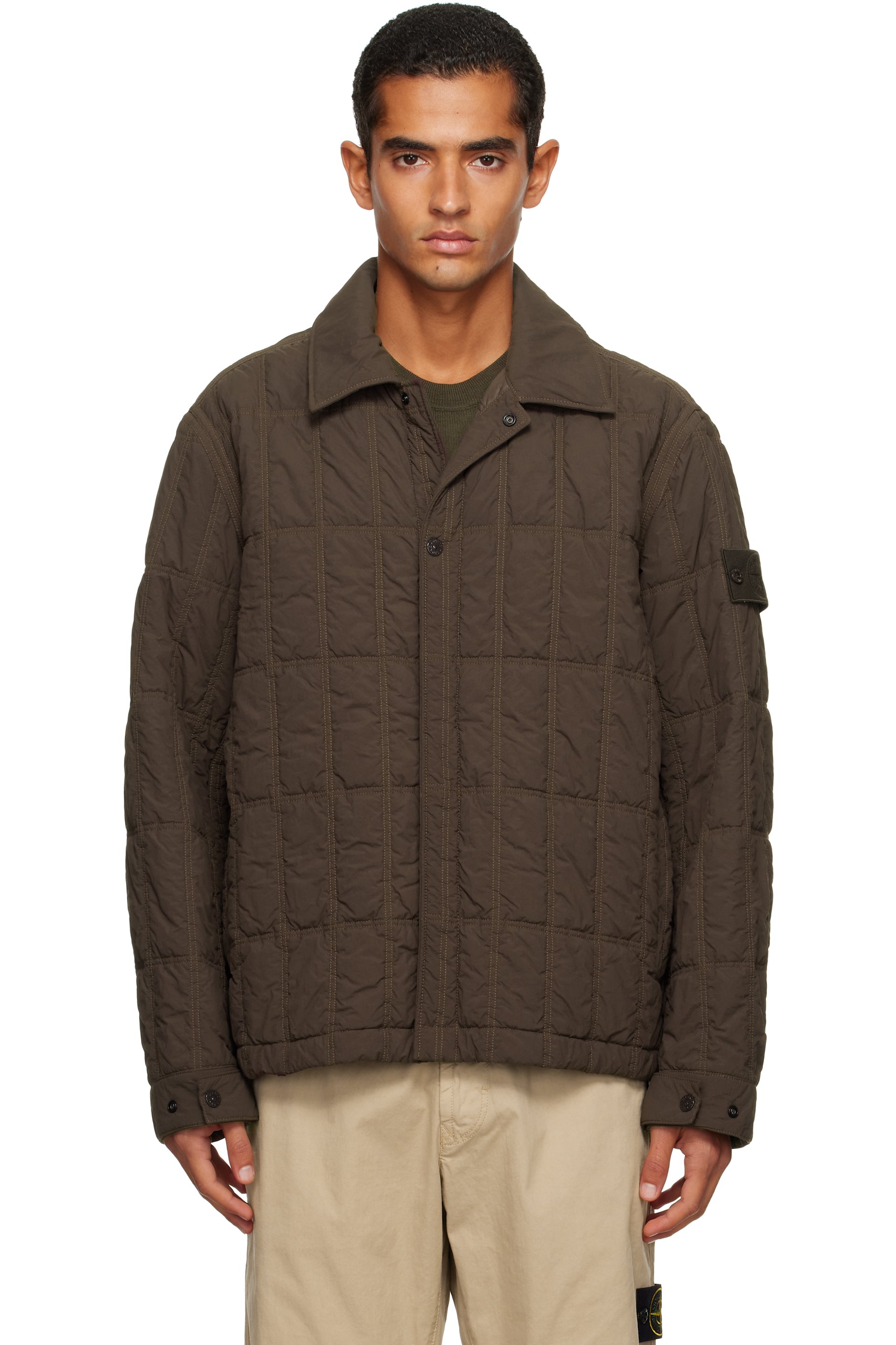 Stone Island - Brown 4100099 Nylon Smerigliato Jacket