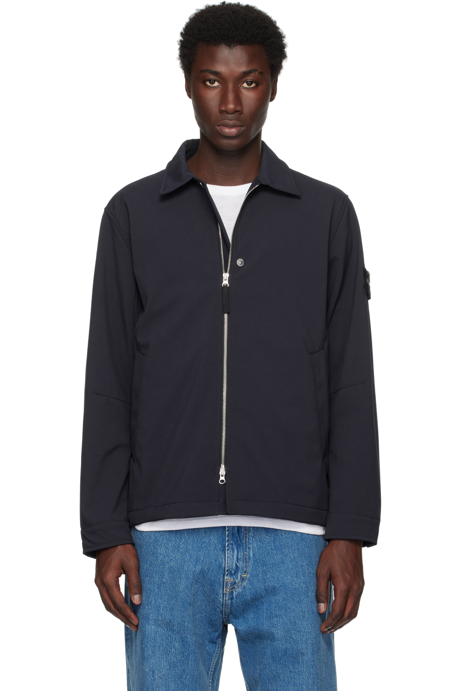 Stone Island - Coquille souple Q100003 bleu marine