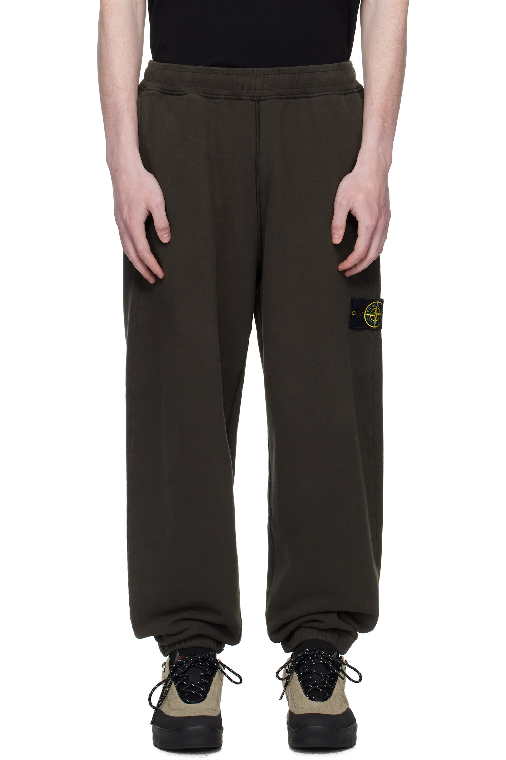 Stone Island - Gray 6200004 Brushed Organic Cotton Fleece Sweatpants