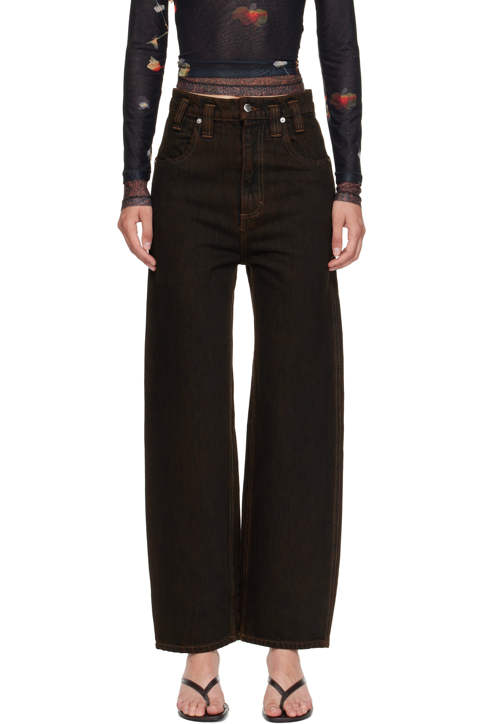 Eckhaus Latta - Jean ample brun