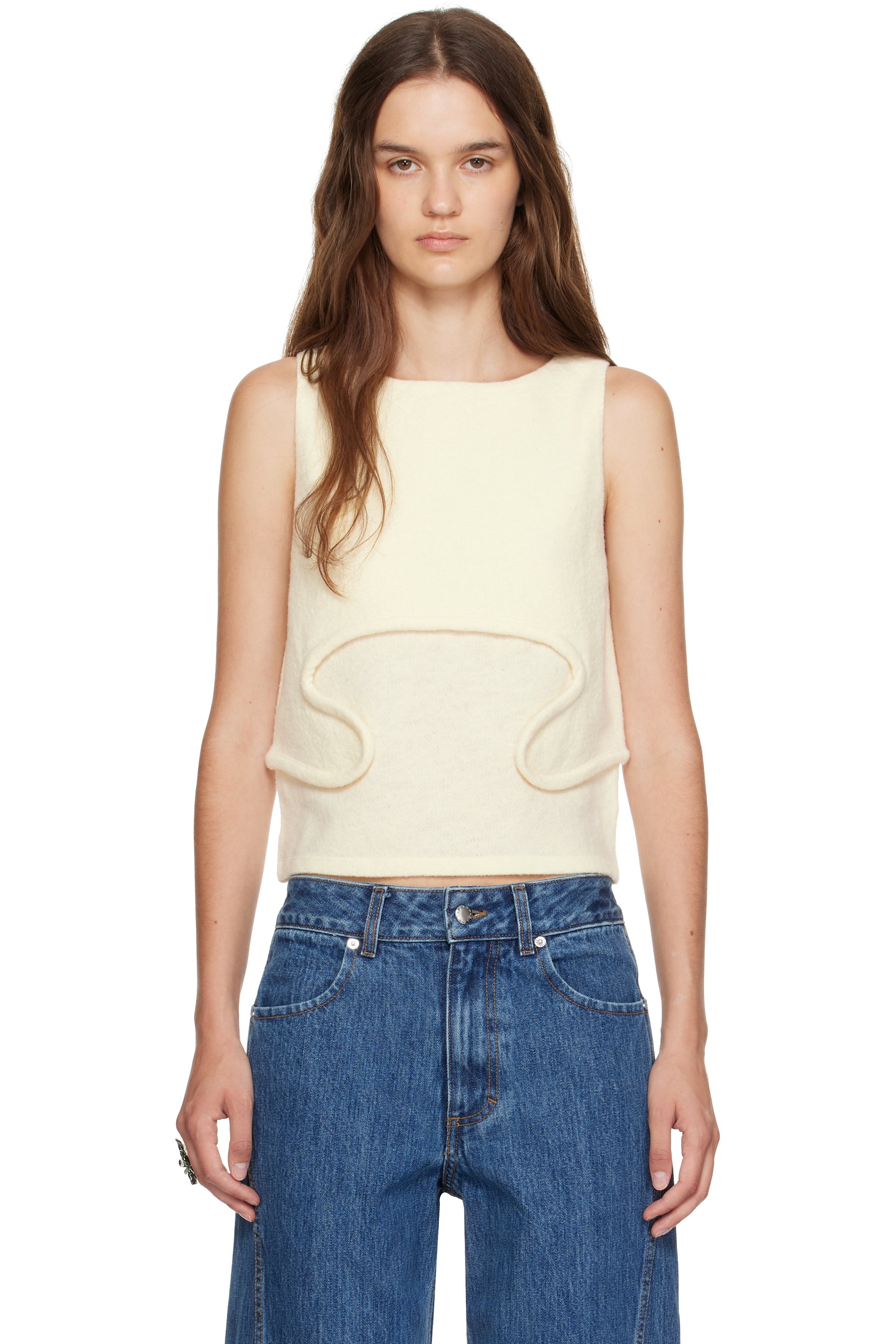 Eckhaus Latta - Débardeur Pallas beige