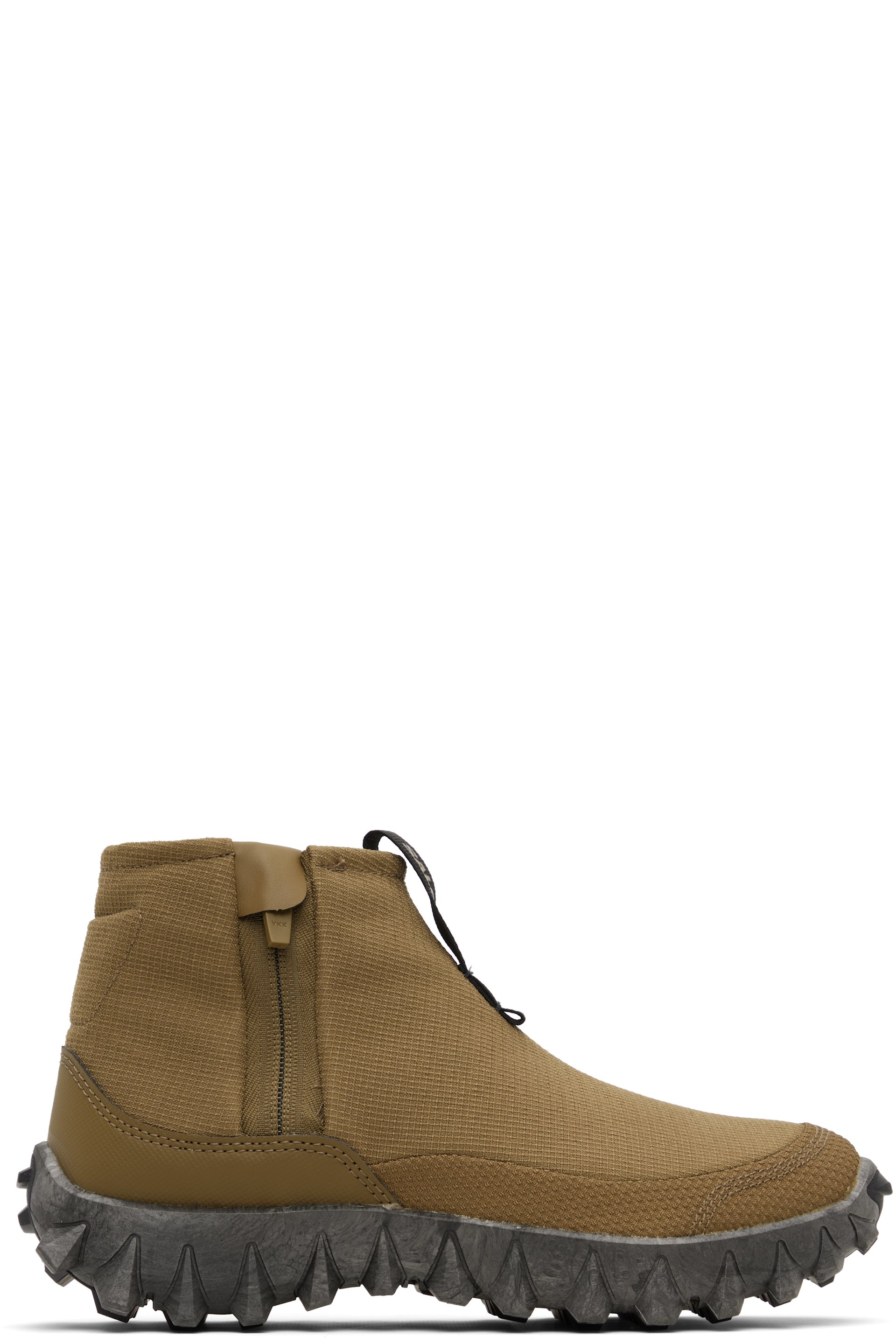 Salomon: Khaki Snowclog Mid High Top Sneakers | SSENSE
