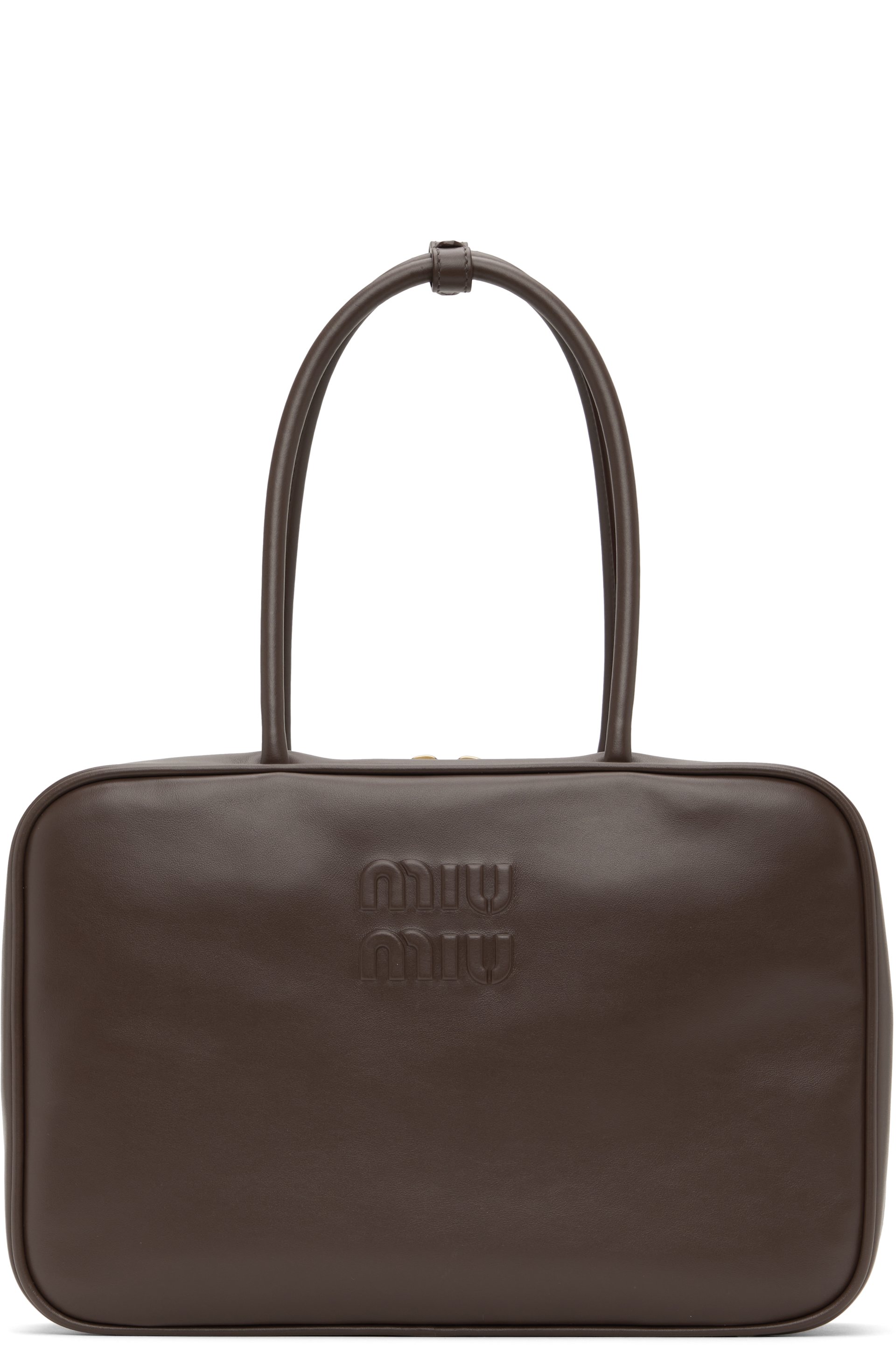 Miu Miu - Grand sac Beau brun en cuir