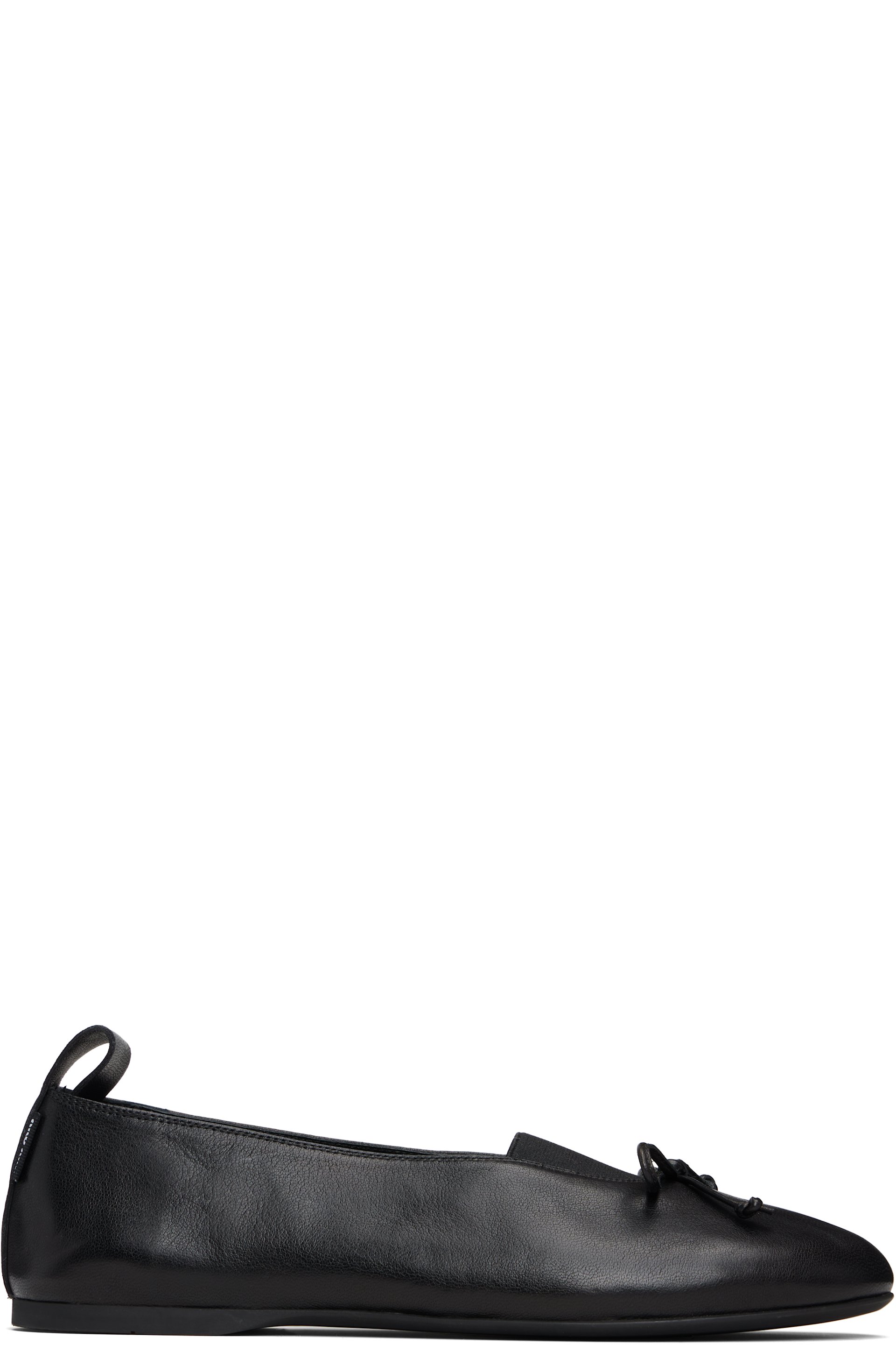 Miu Miu - Ballerines Élan noires en cuir nappa