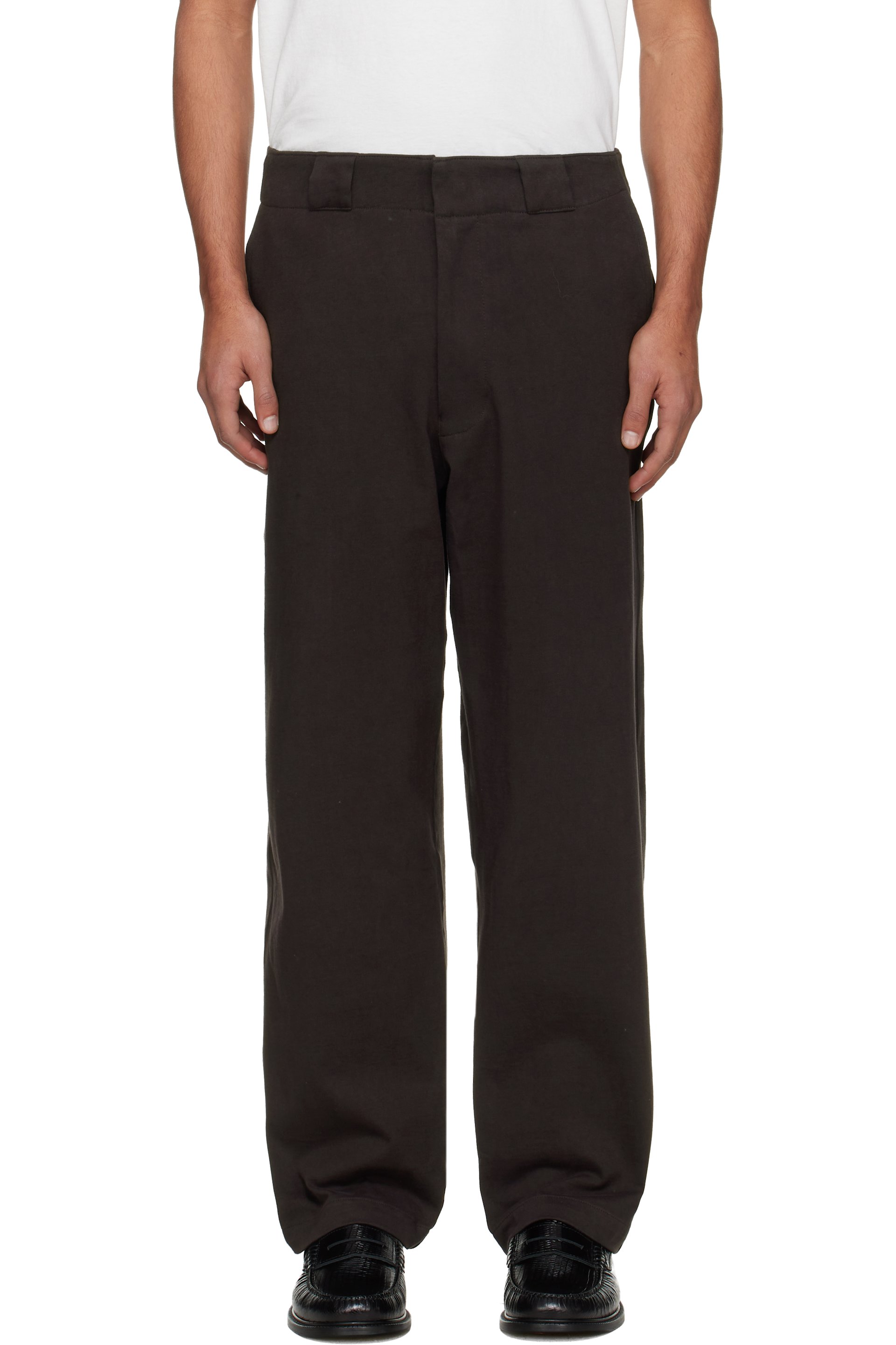Lady White Co. - Brown Jersey Trousers