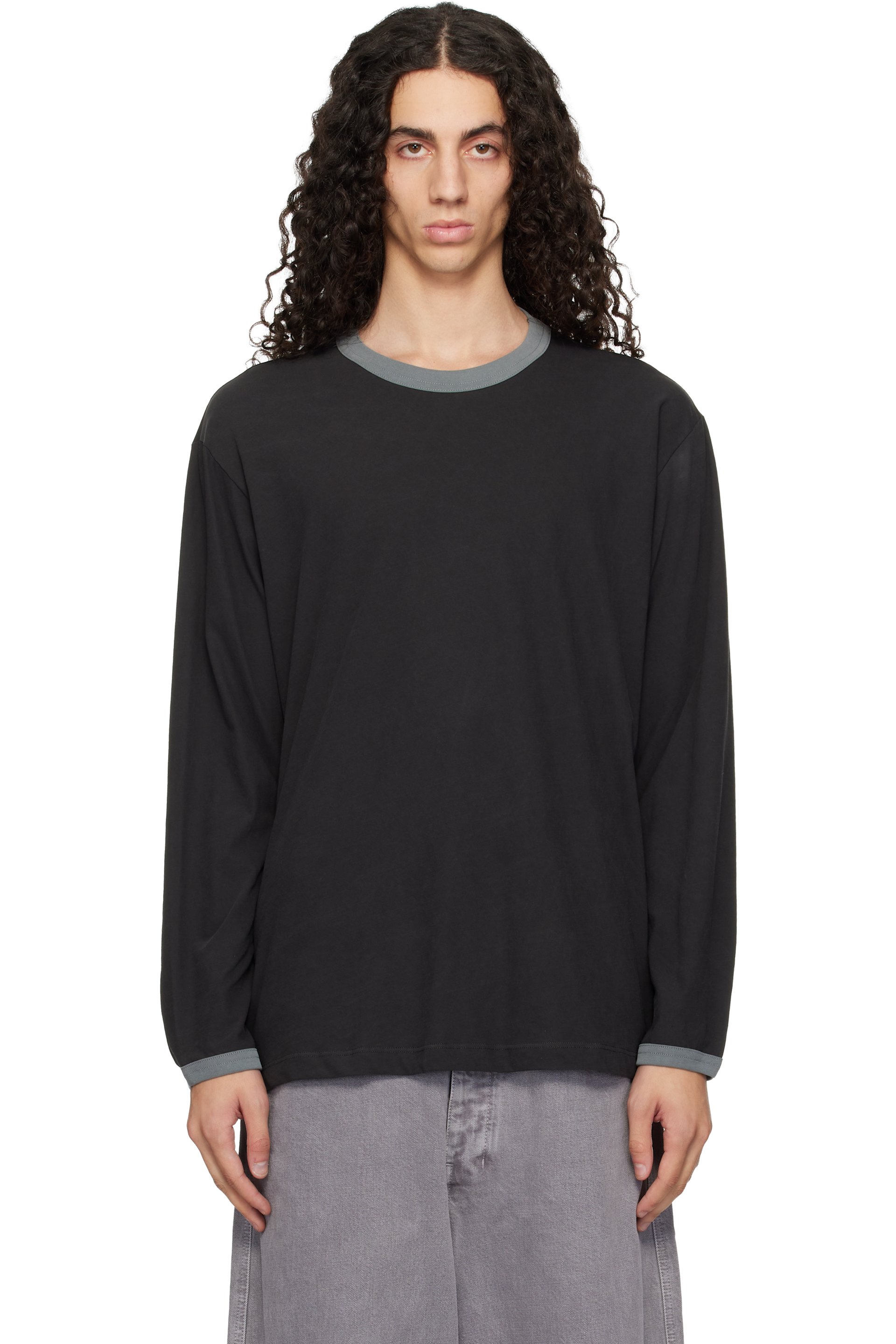 Lady White Co. - Gray Two Tone L/S T-shirt