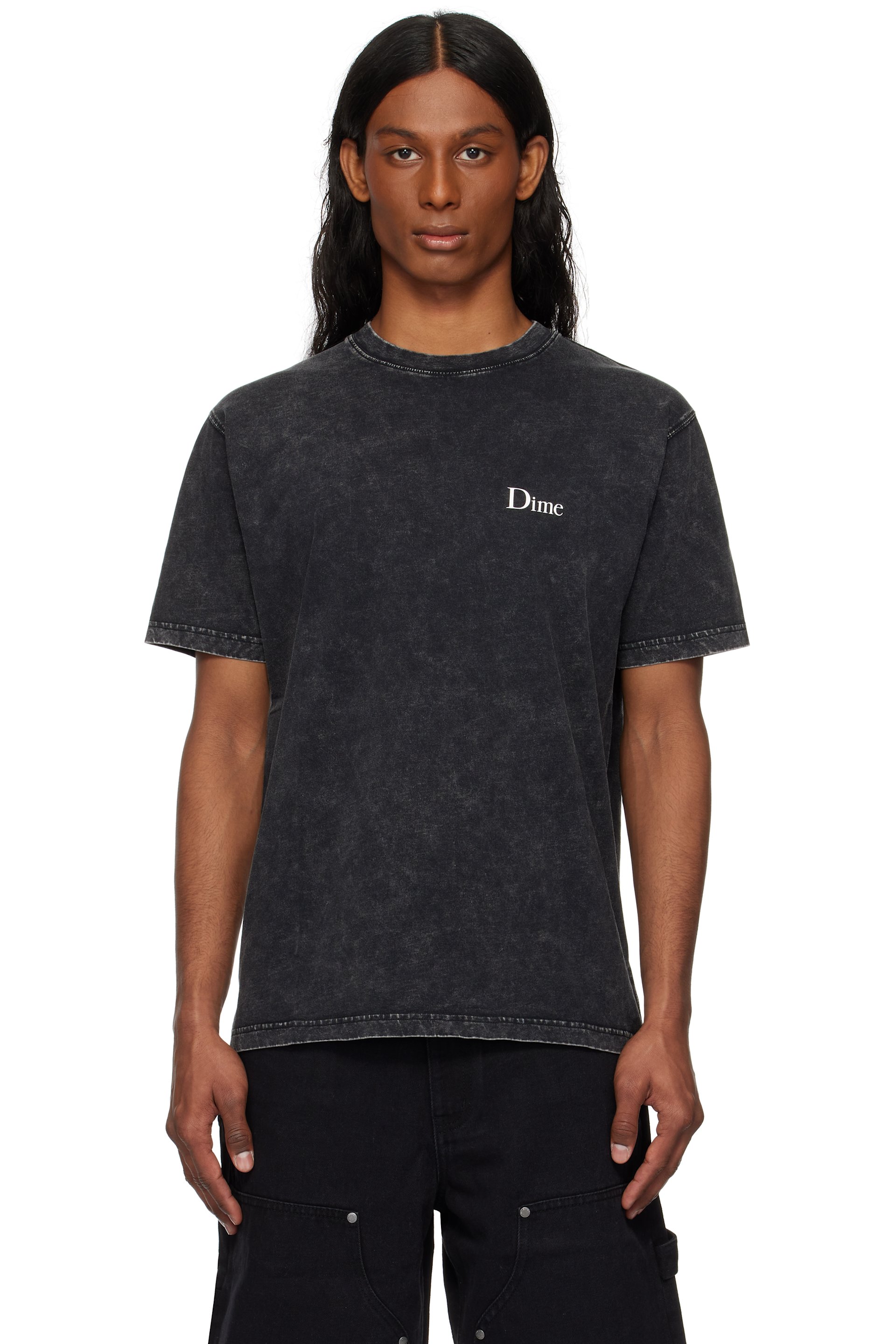 Dime - Black Classic Small Logo T-shirt