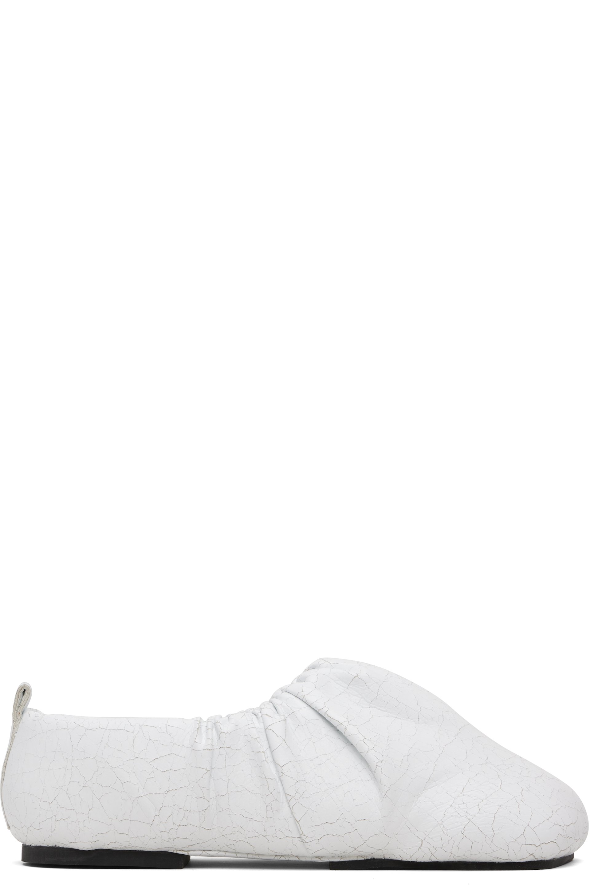 YUME YUME - White Wrinkled Loafers