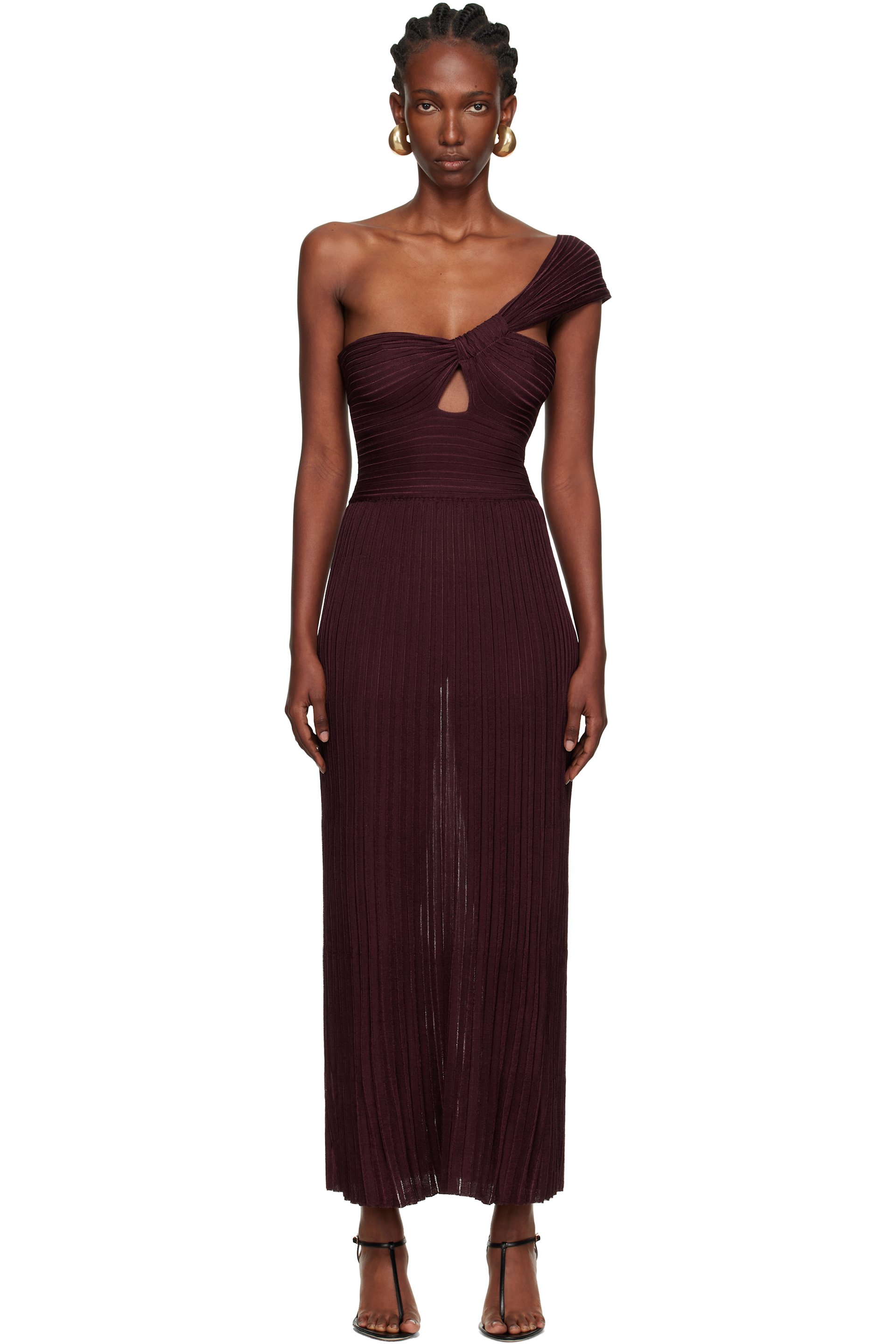 Gabriela Hearst - Robe longue Altura bourgogne