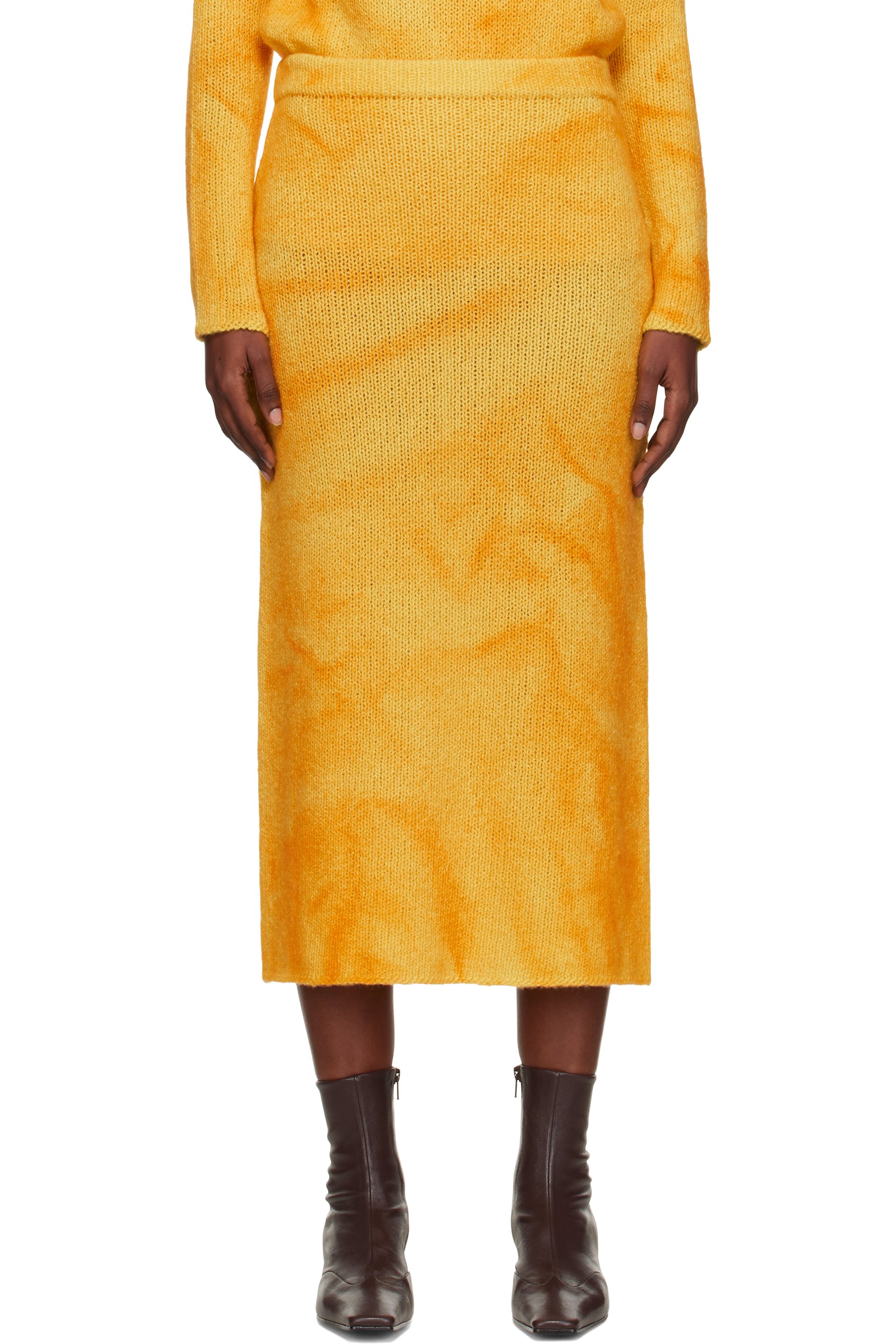 Gabriela Hearst - Jupe midi Dorcas jaune