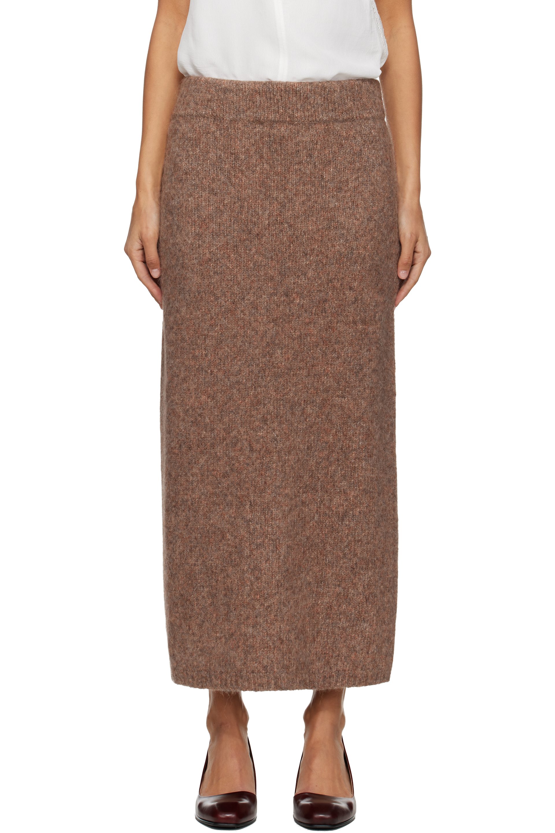 Lauren Manoogian - Jupe crayon midi Loft beige