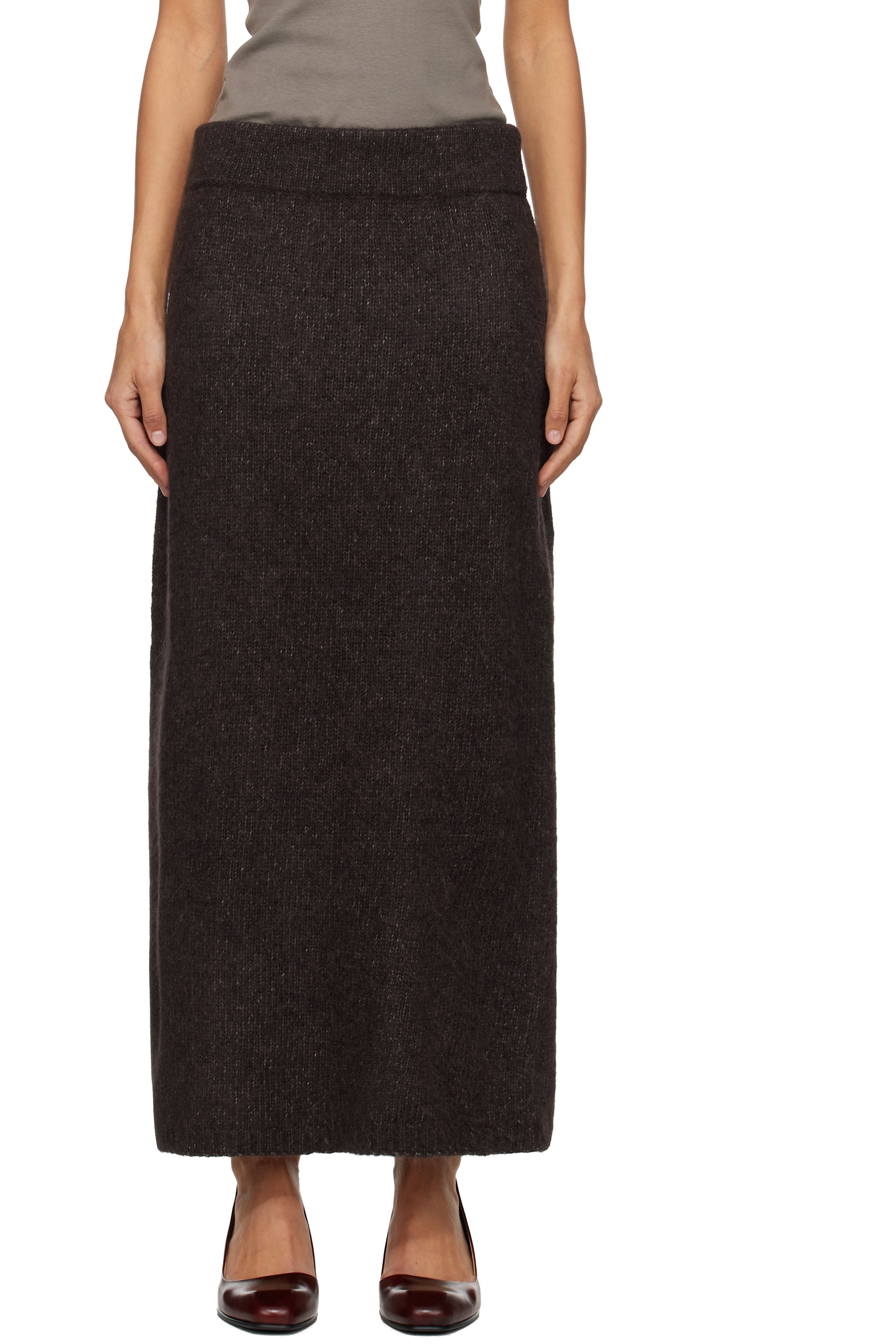 Lauren Manoogian - Jupe crayon midi Loft brune