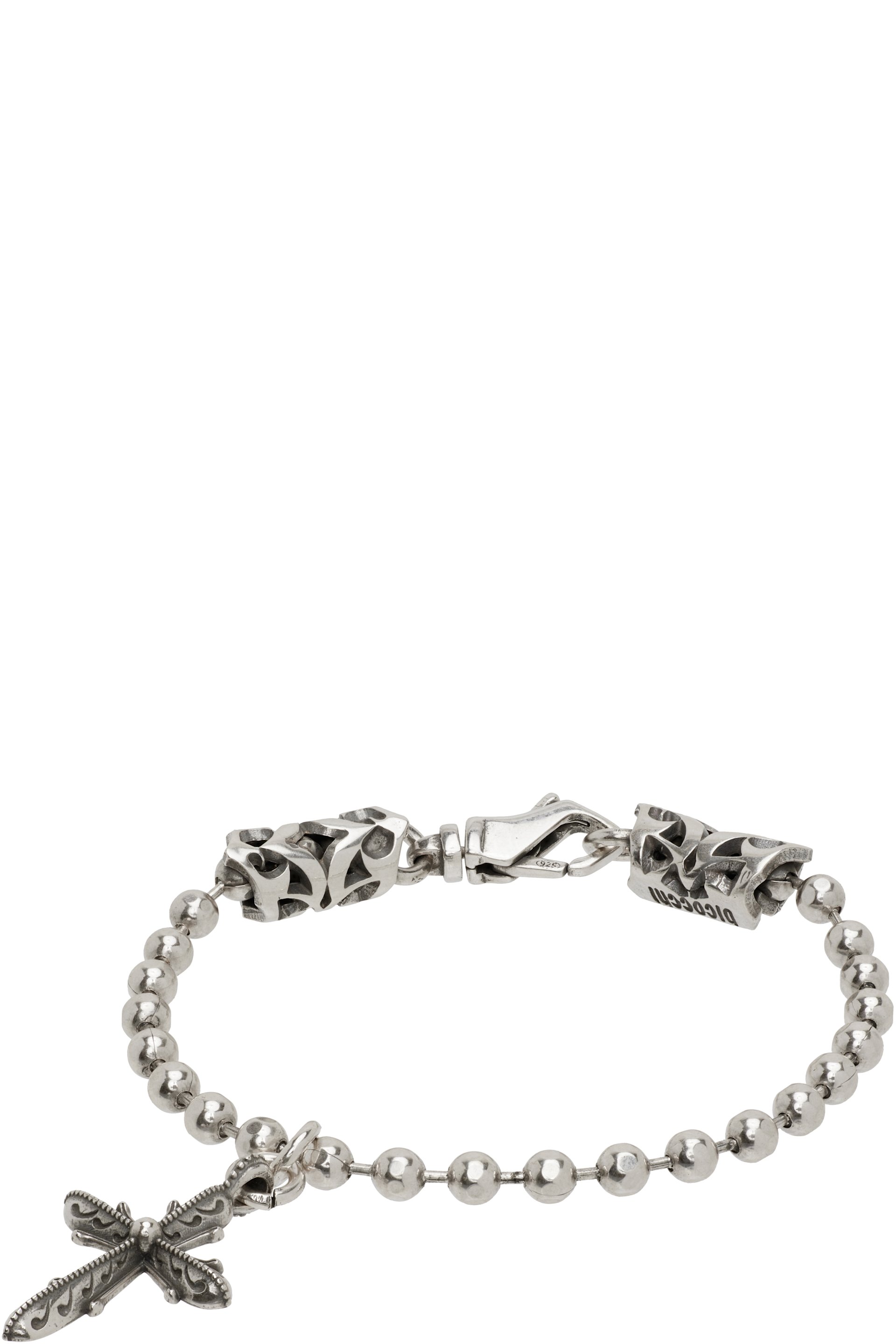 Emanuele Bicocchi - SSENSE Exclusive Cross Charm Bracelet