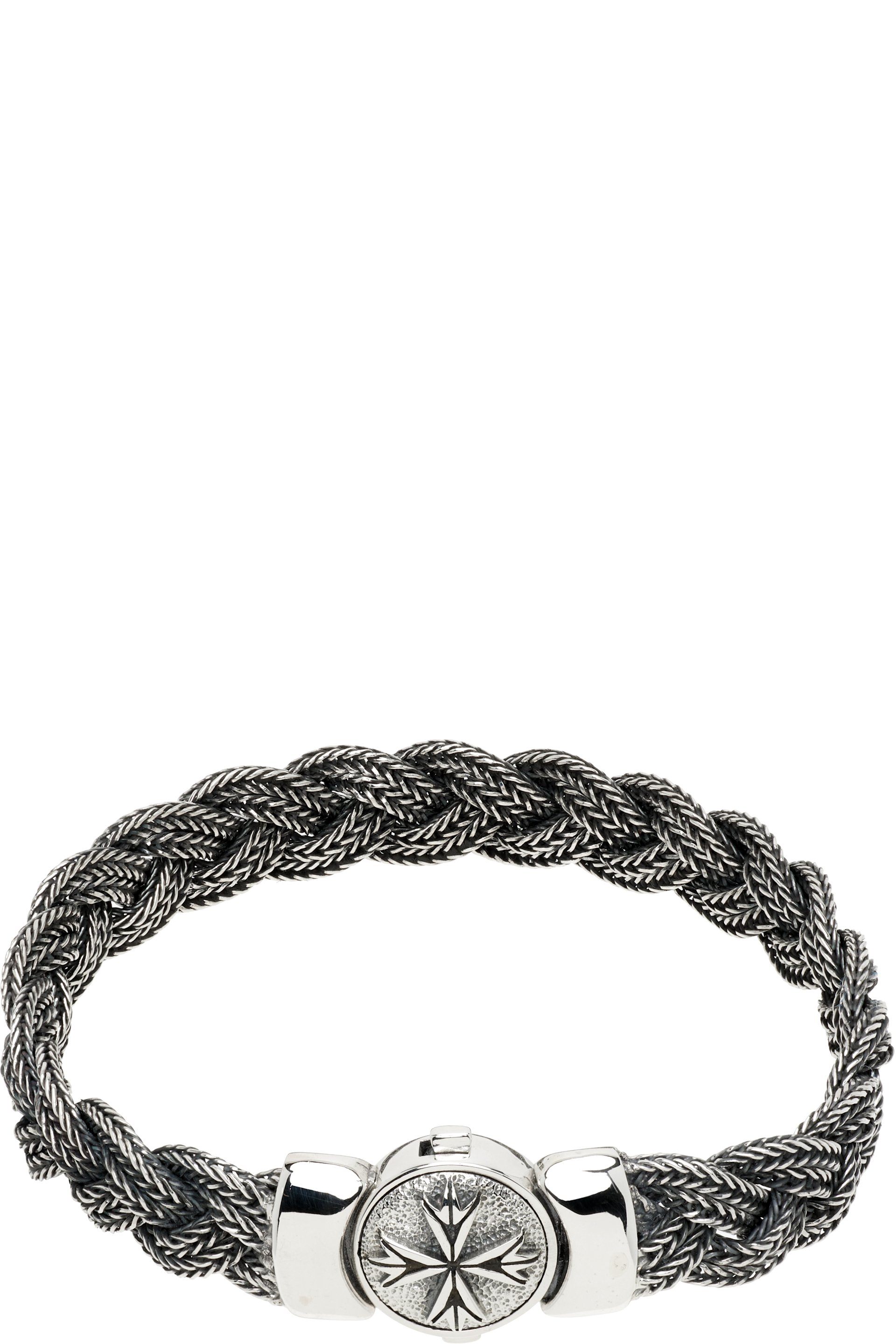 Emanuele Bicocchi - Large Flat Braided Bracelet