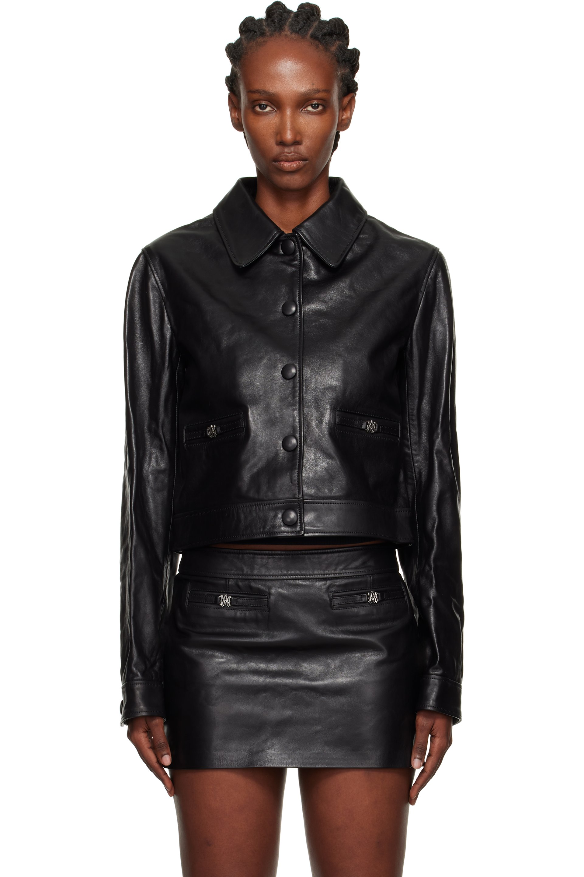AMIRI - Blouson MA noir en cuir