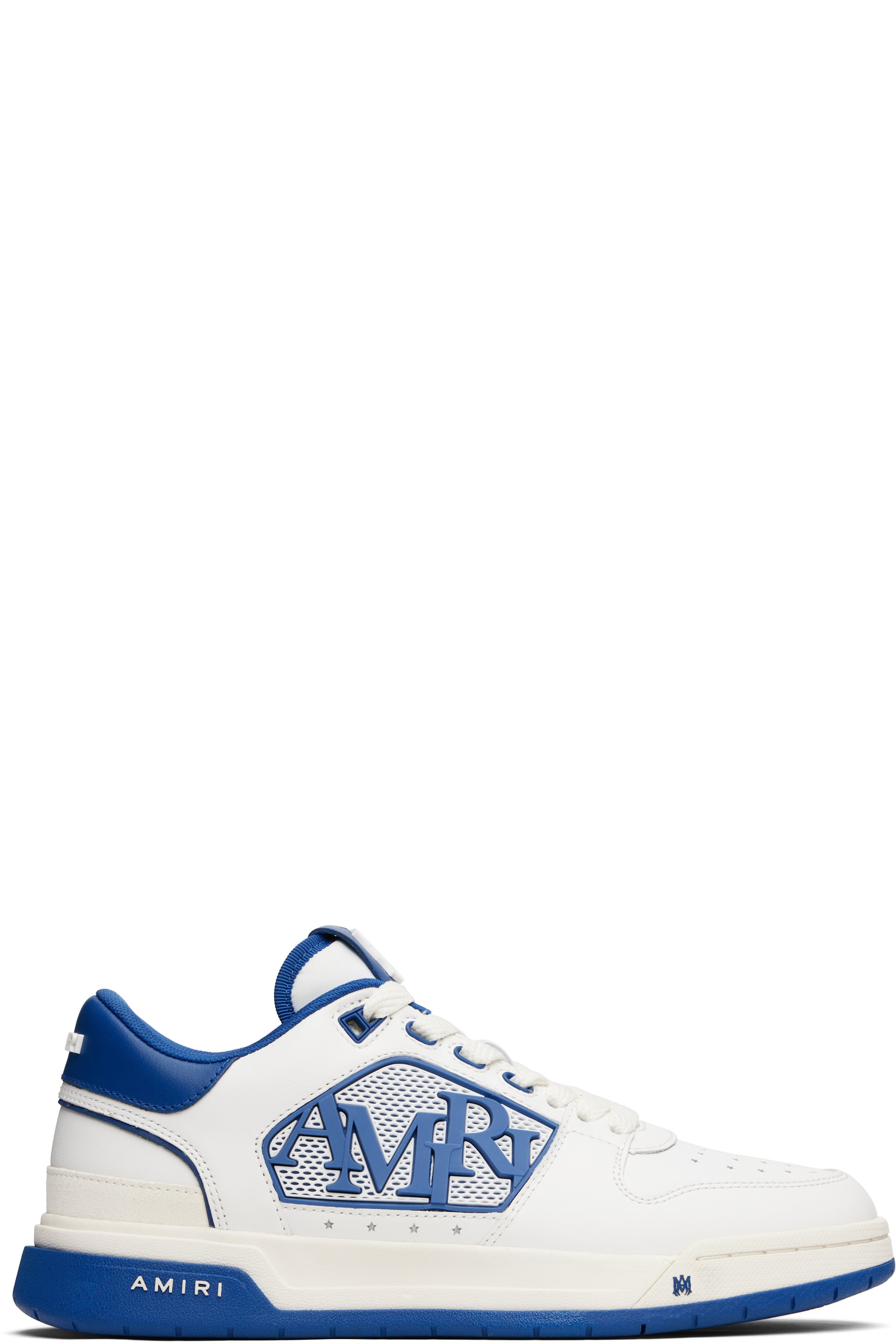 AMIRI - White & Navy Classic Low Sneakers