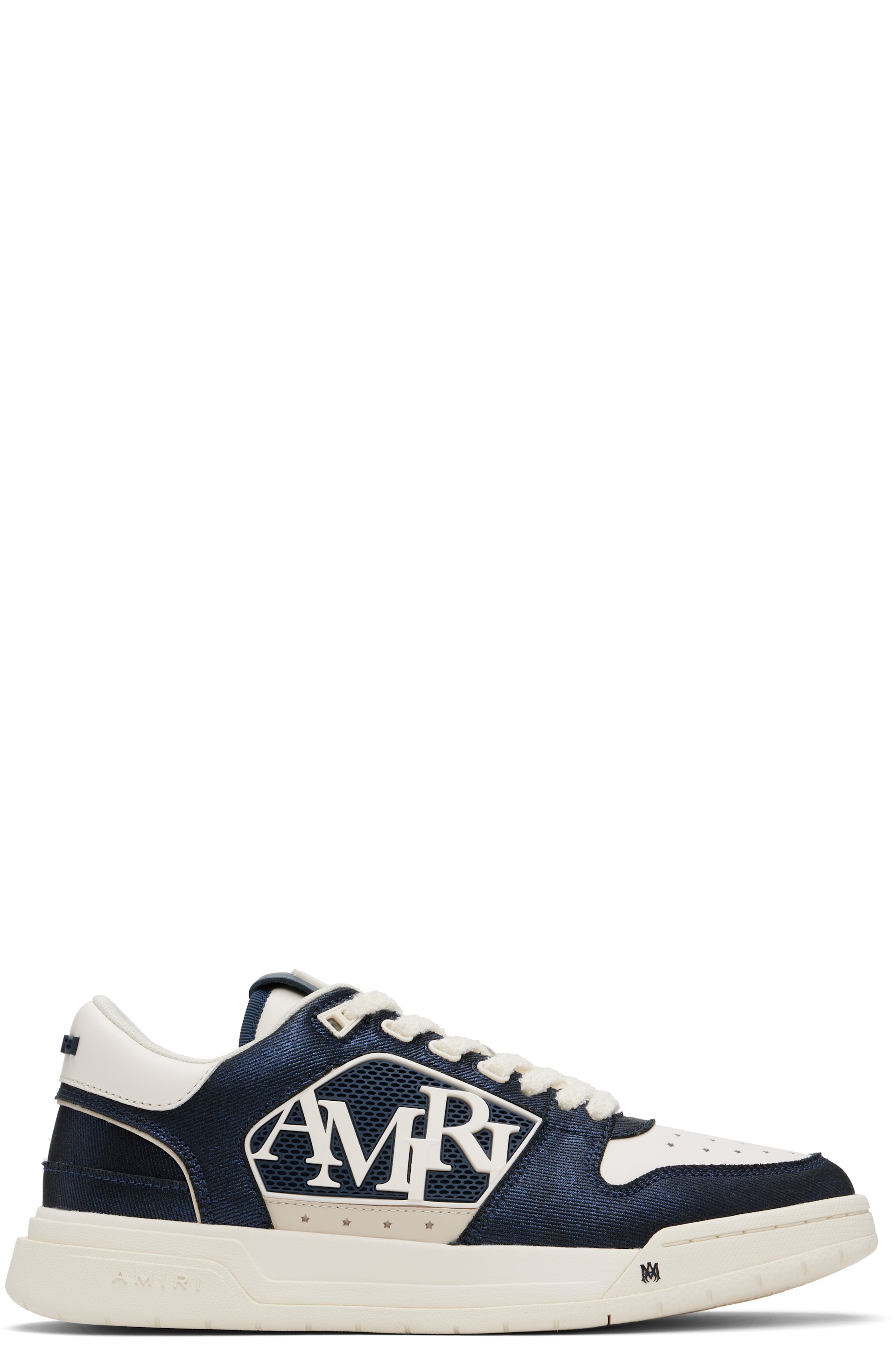 AMIRI - Baskets basses bleu marine et blanc