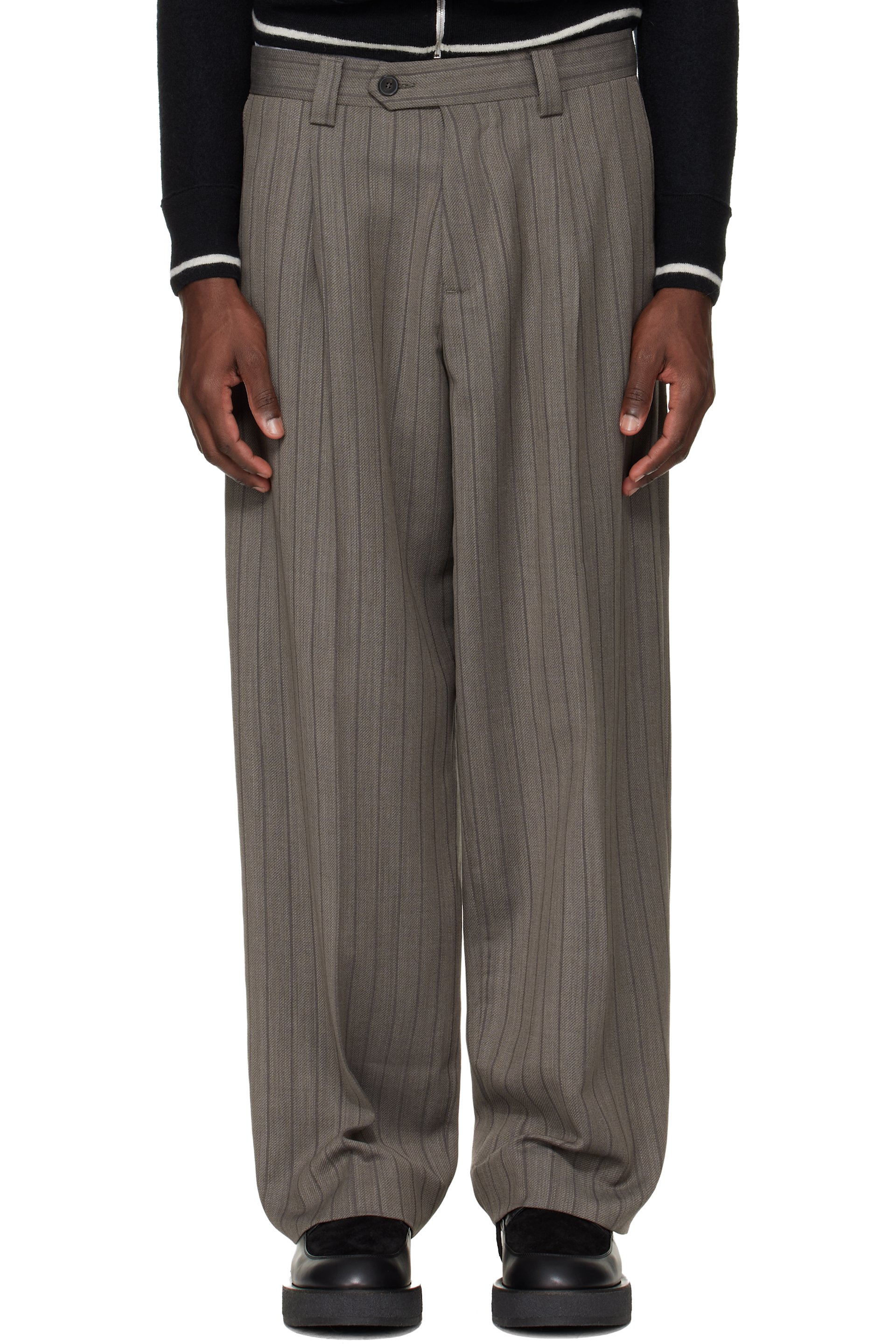 Enfants Riches Déprimés - Gray Carrot Leg Trousers