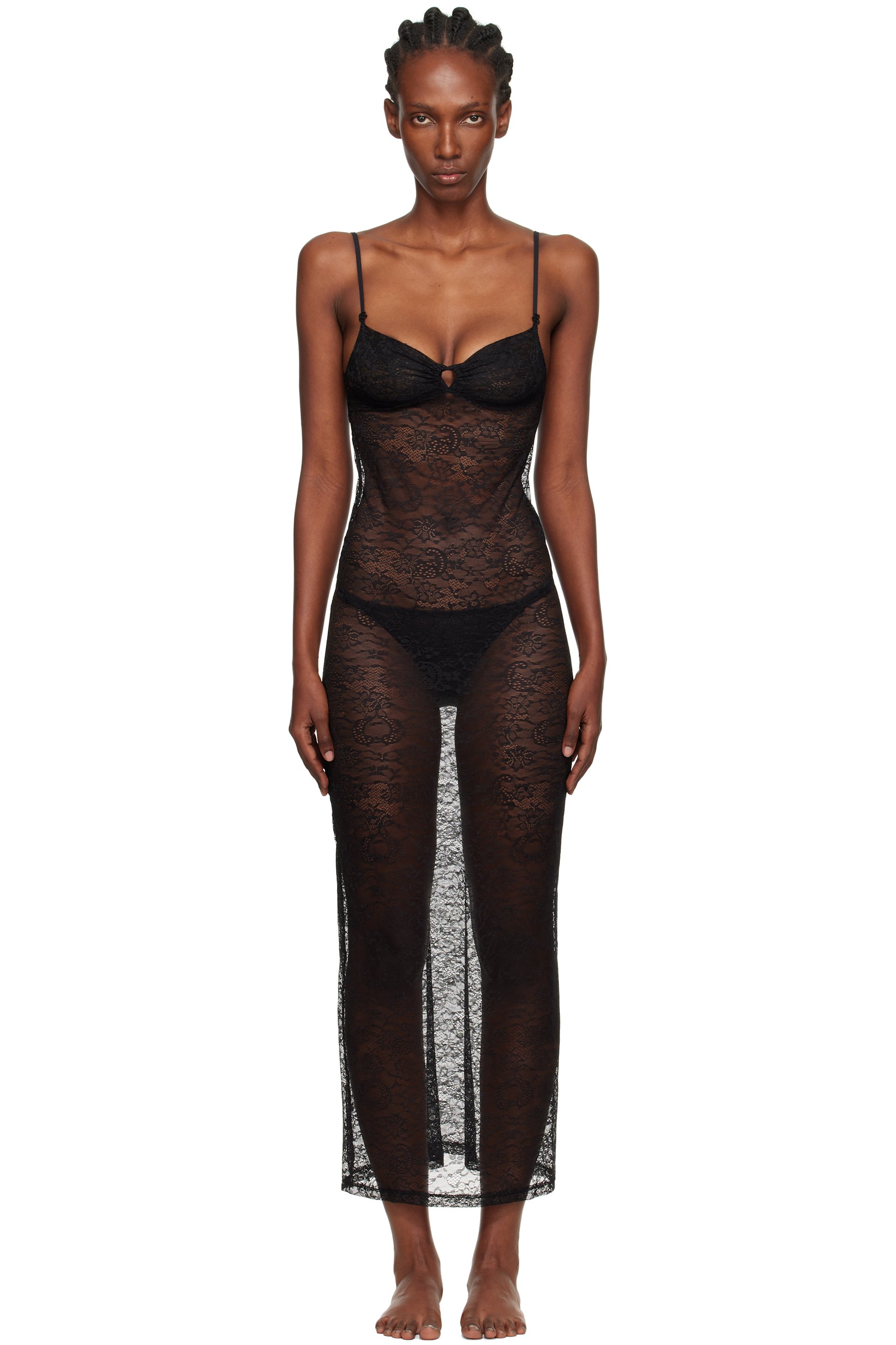 Yasmine Eslami - Robe longue Alice noire