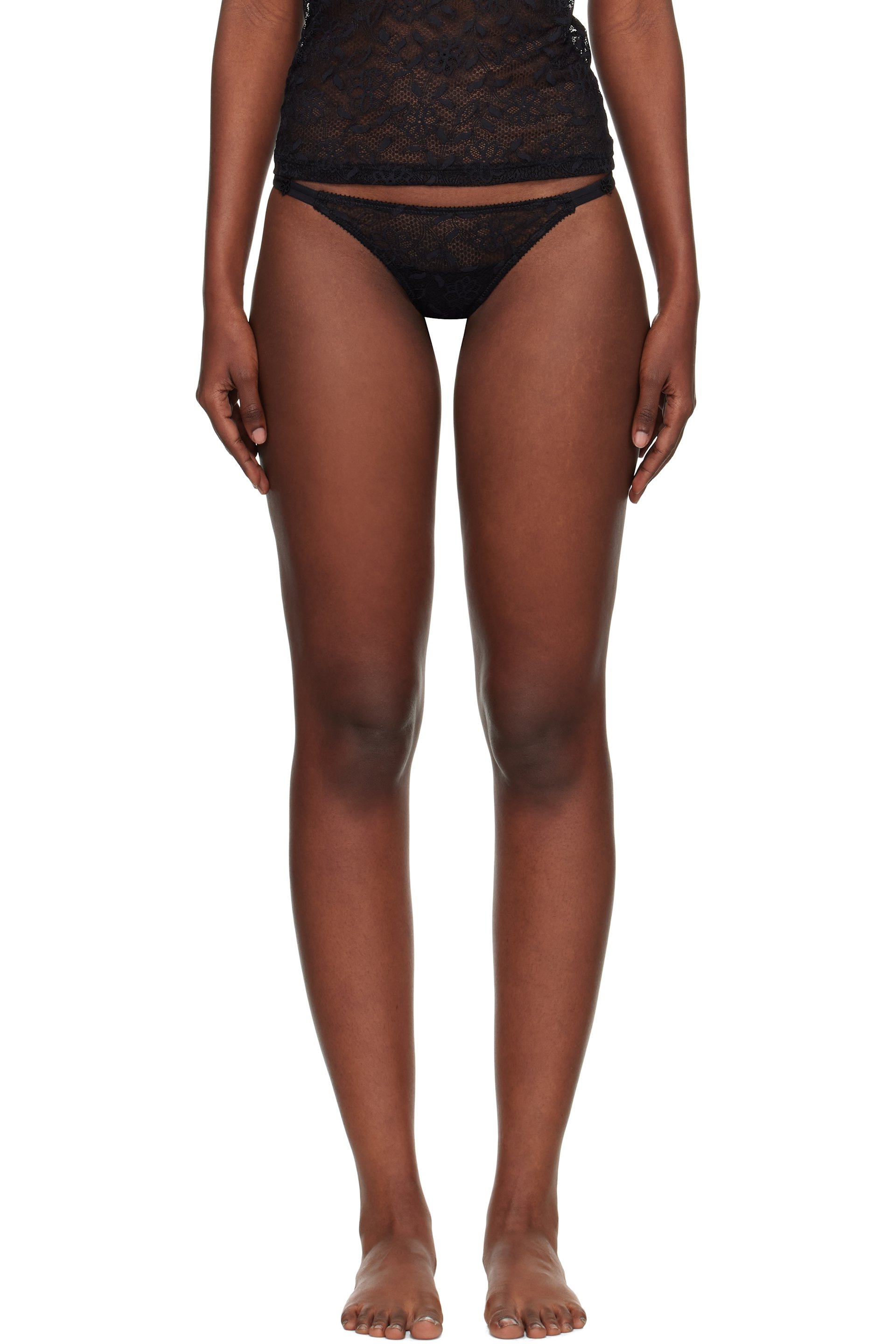 Yasmine Eslami - Black Alice Thong