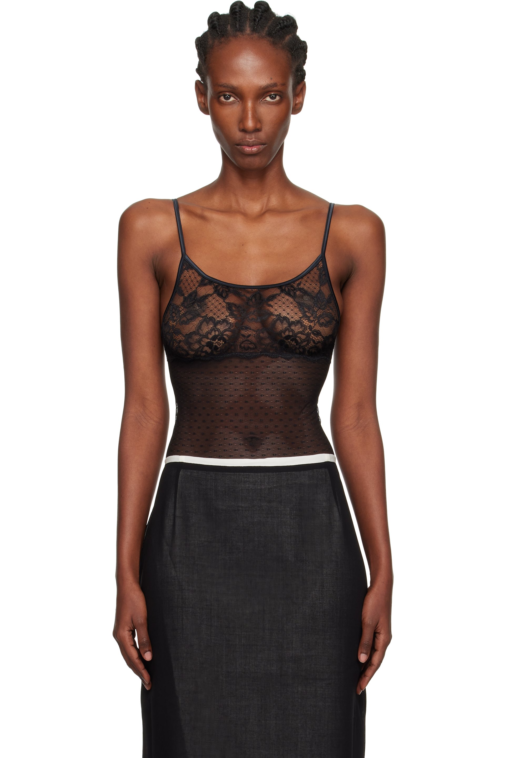 Yasmine Eslami - Black Tina Bodysuit