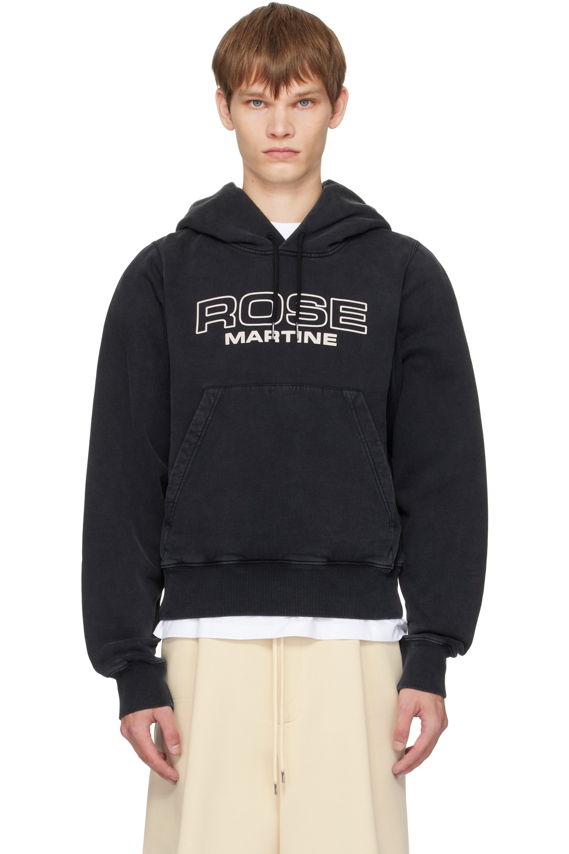Martine Rose - Black Shrunken Hoodie