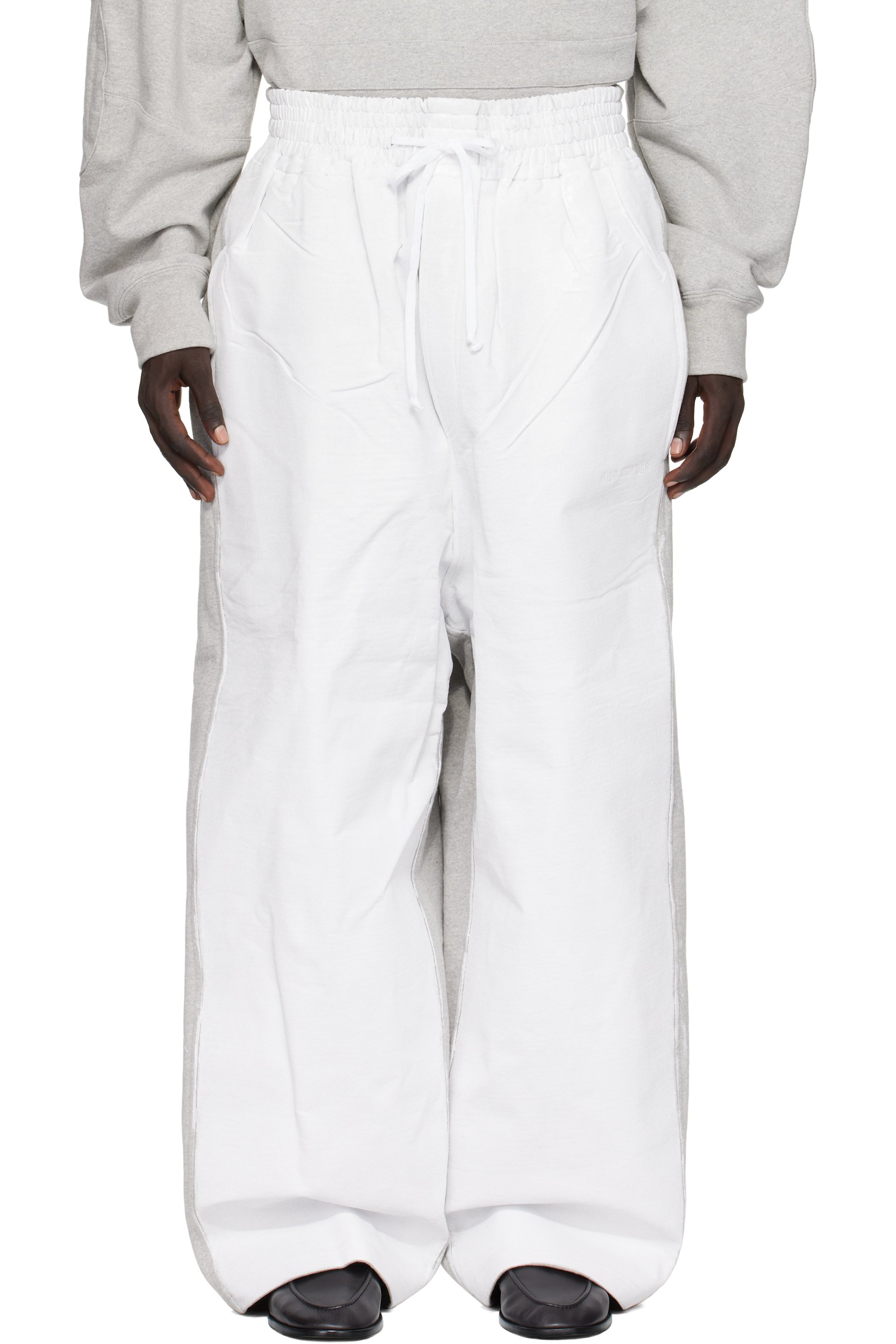 Hed Mayner - Pantalon de survêtement gris à effet peint