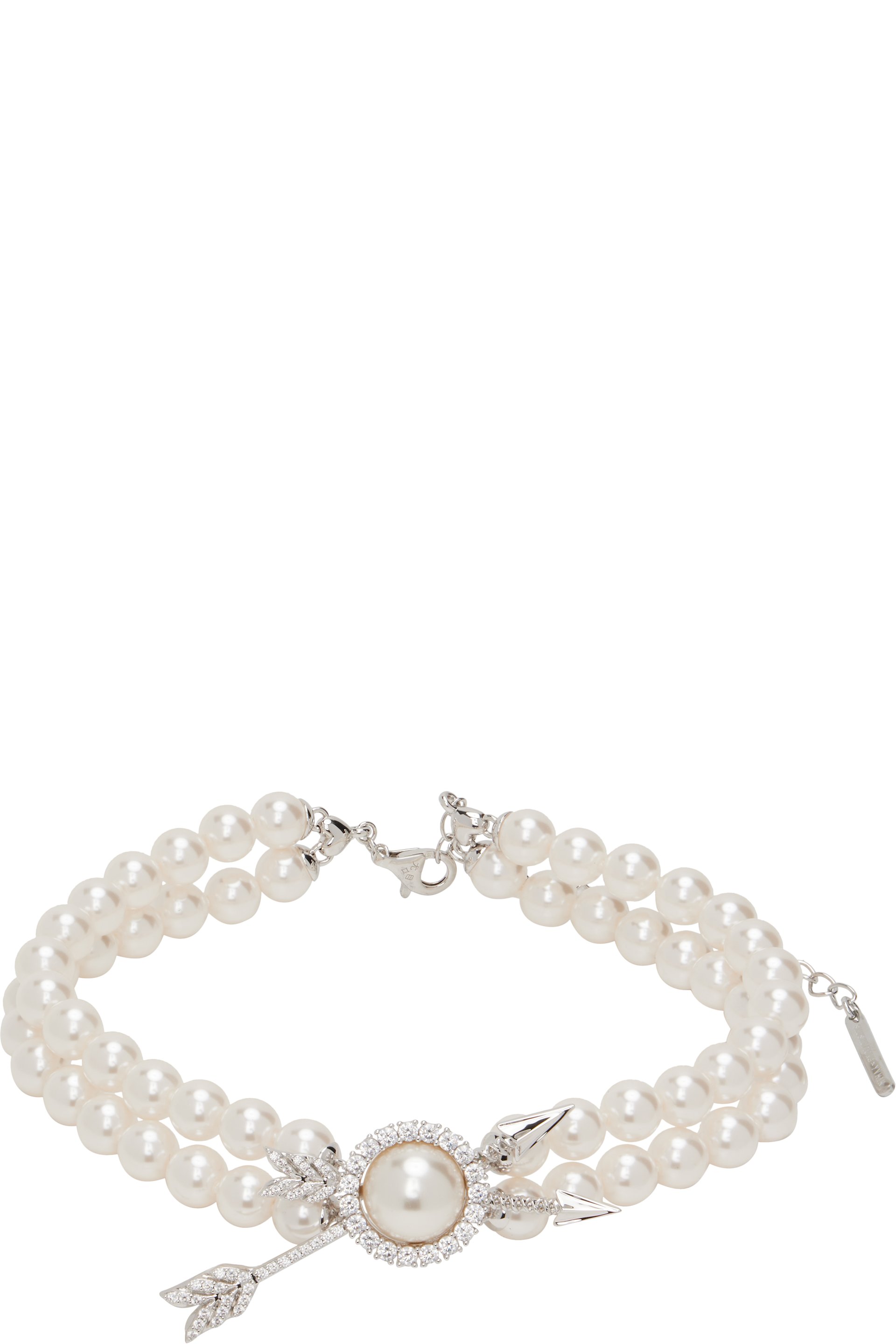SHUSHU/TONG - Collier à ornements en forme de flèche et à perles artificielles édition YVMIN
