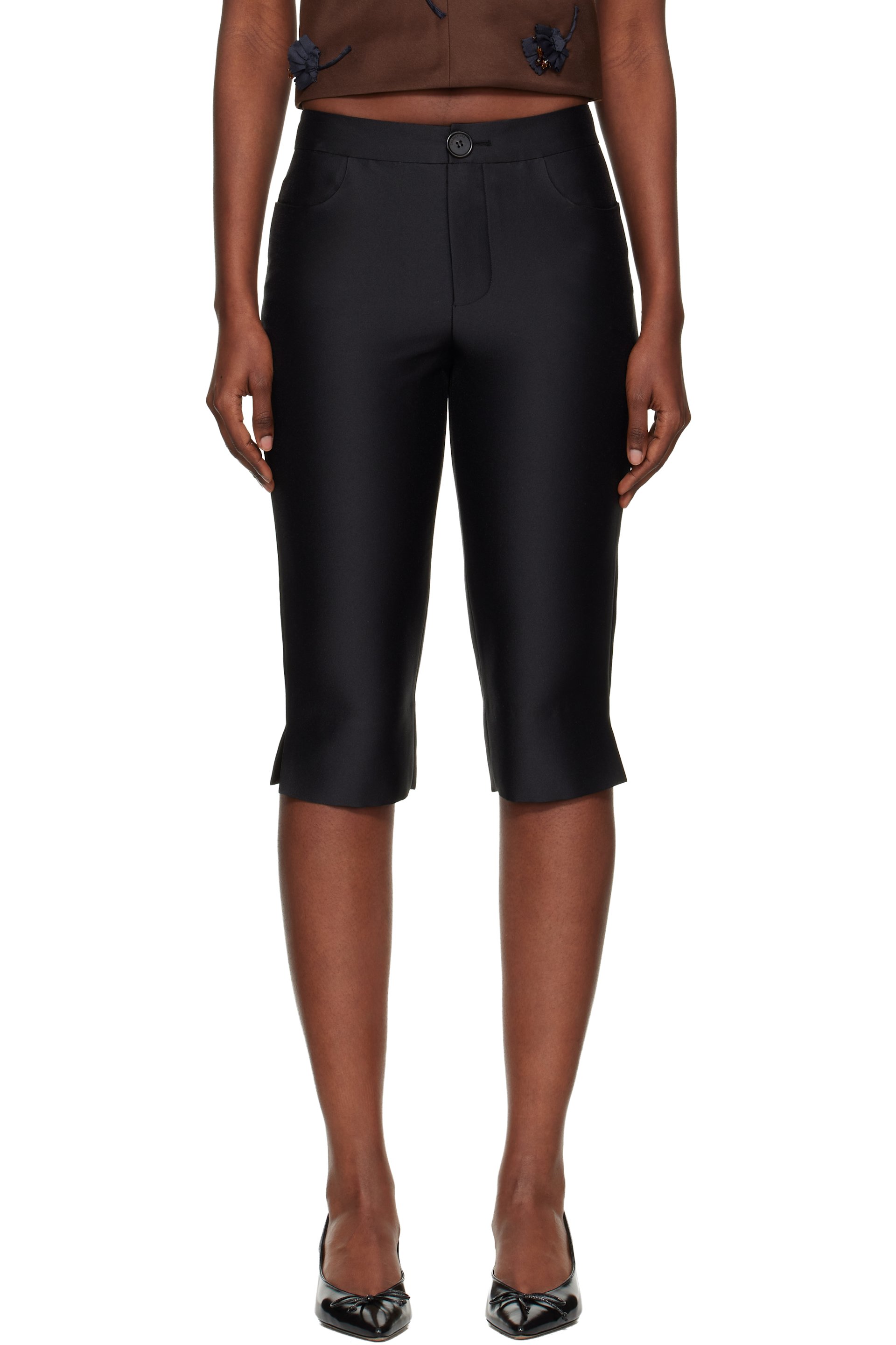 SHUSHU/TONG - Pantalon ajusté noir