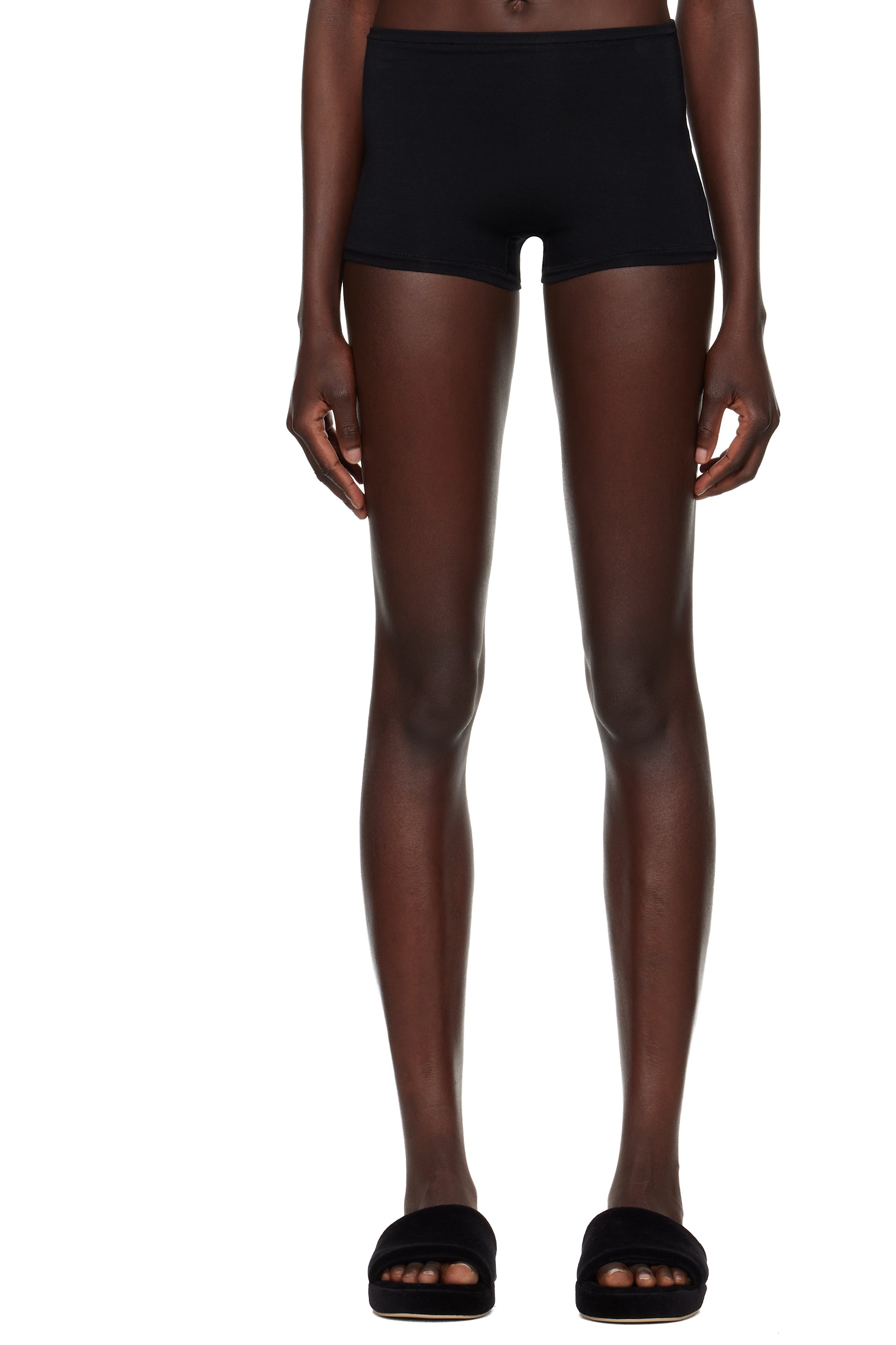 ÉTERNE - Black High Waisted Boy Shorts