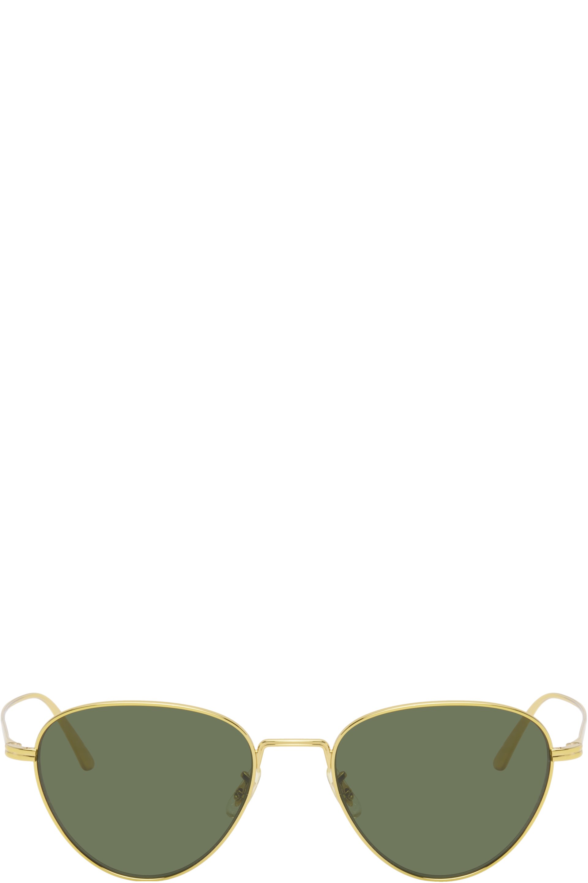 KHAITE - Lunettes de soleil 1991C dorées édition Oliver Peoples