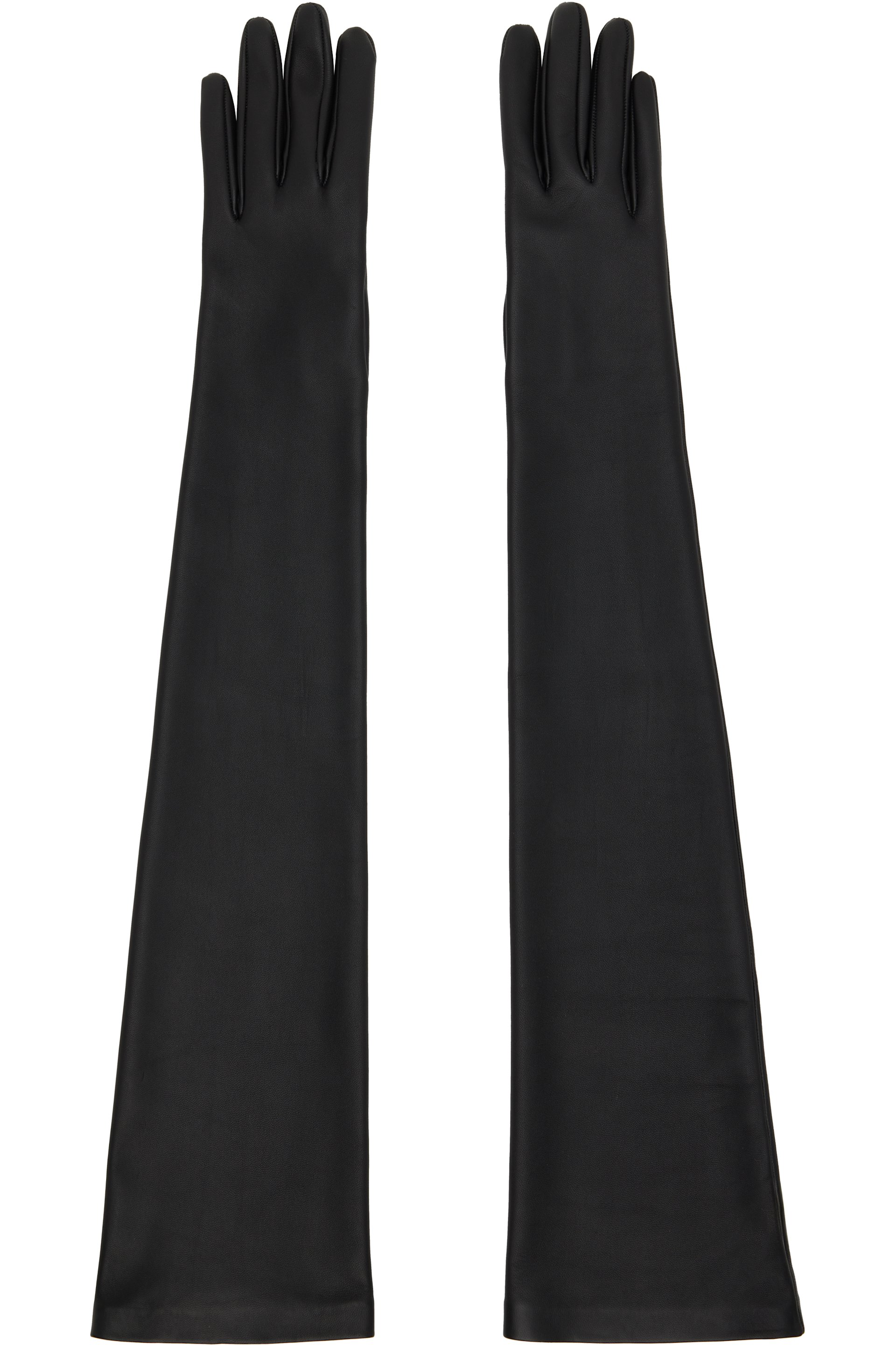 KHAITE - Black Remo Long Gloves