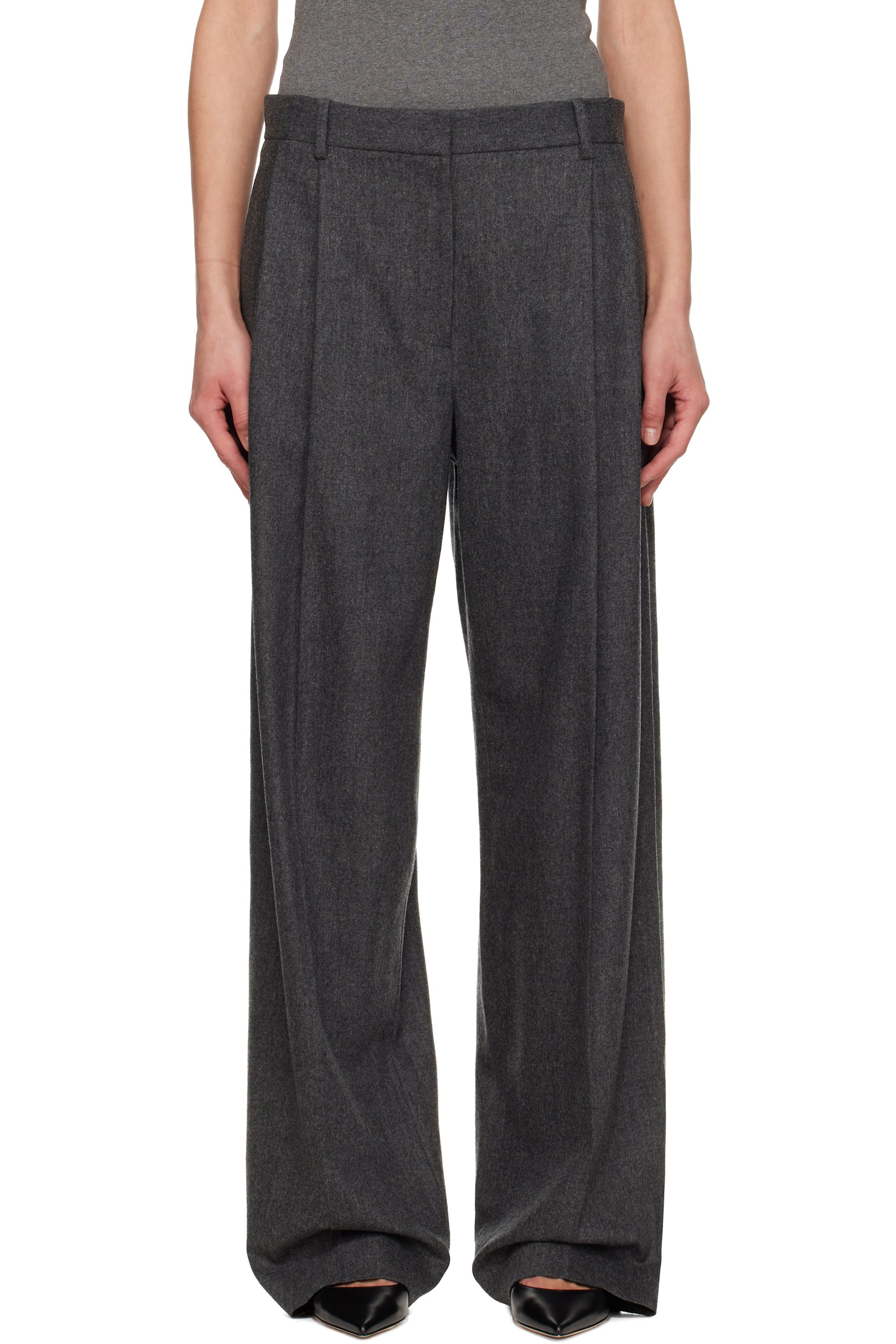 KHAITE - Pantalon August gris
