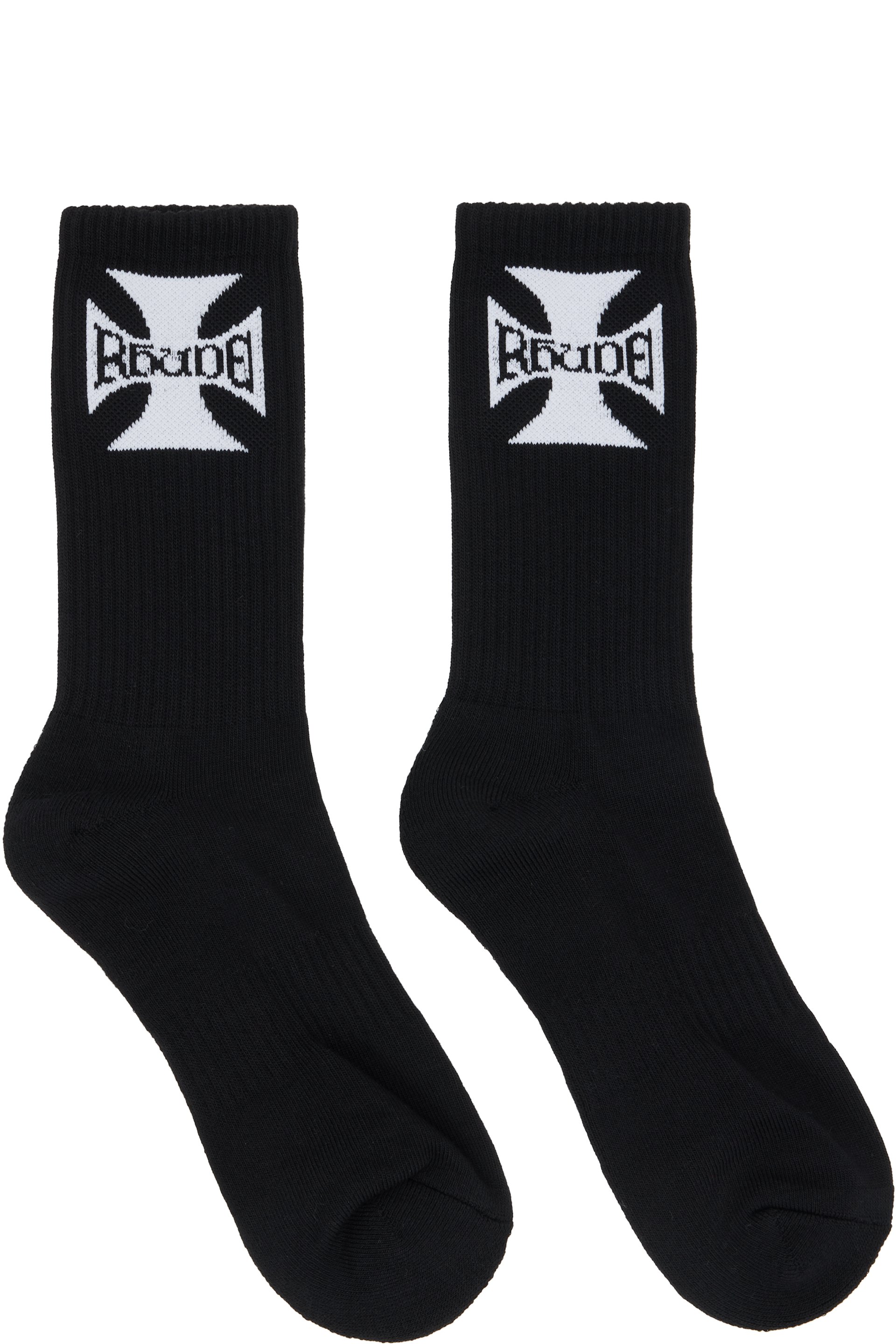 Rhude - Black 'Rhude Boys' Logo Socks