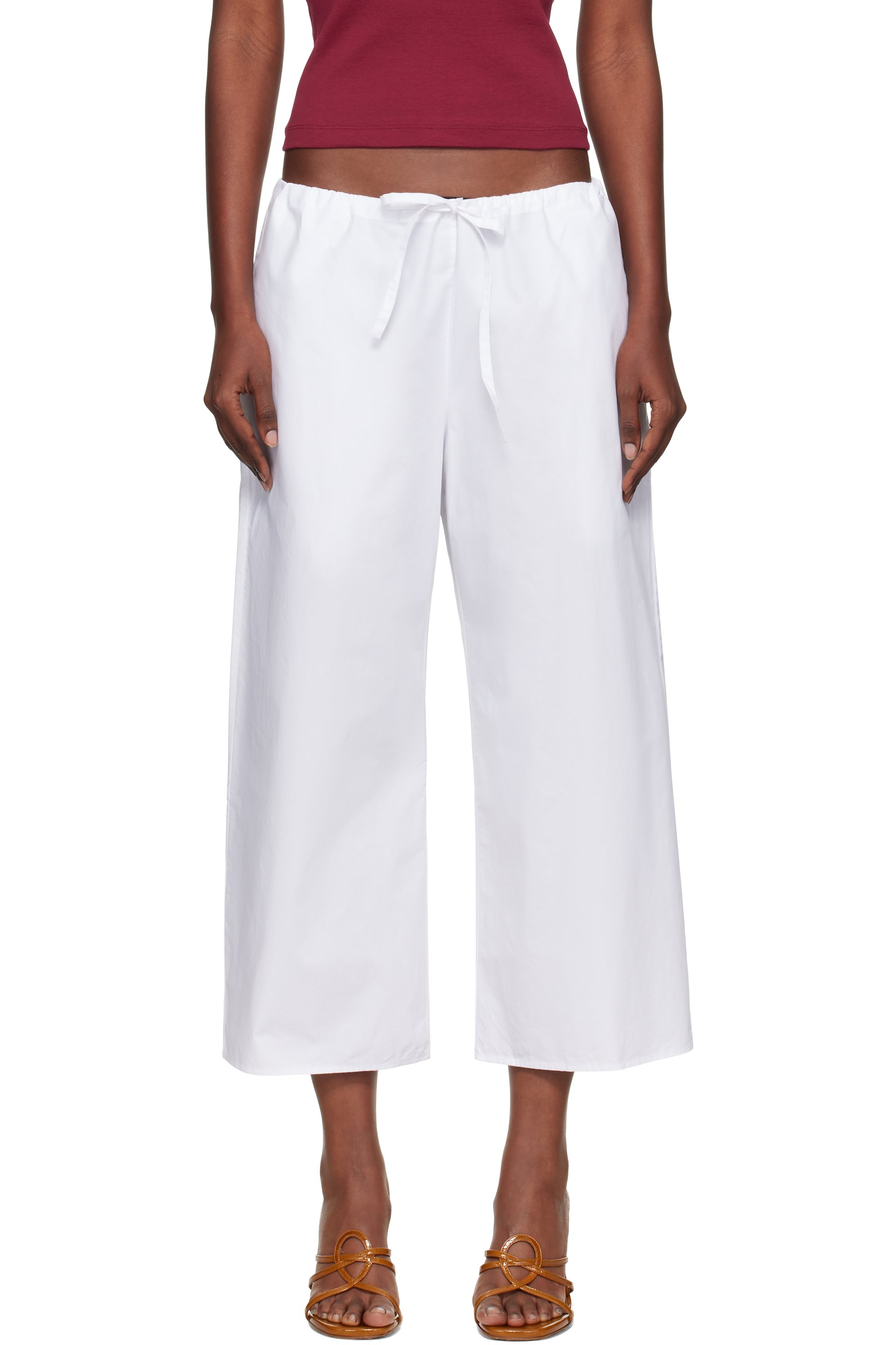 FLORE FLORE - Pantalon de détente Josephine blanc