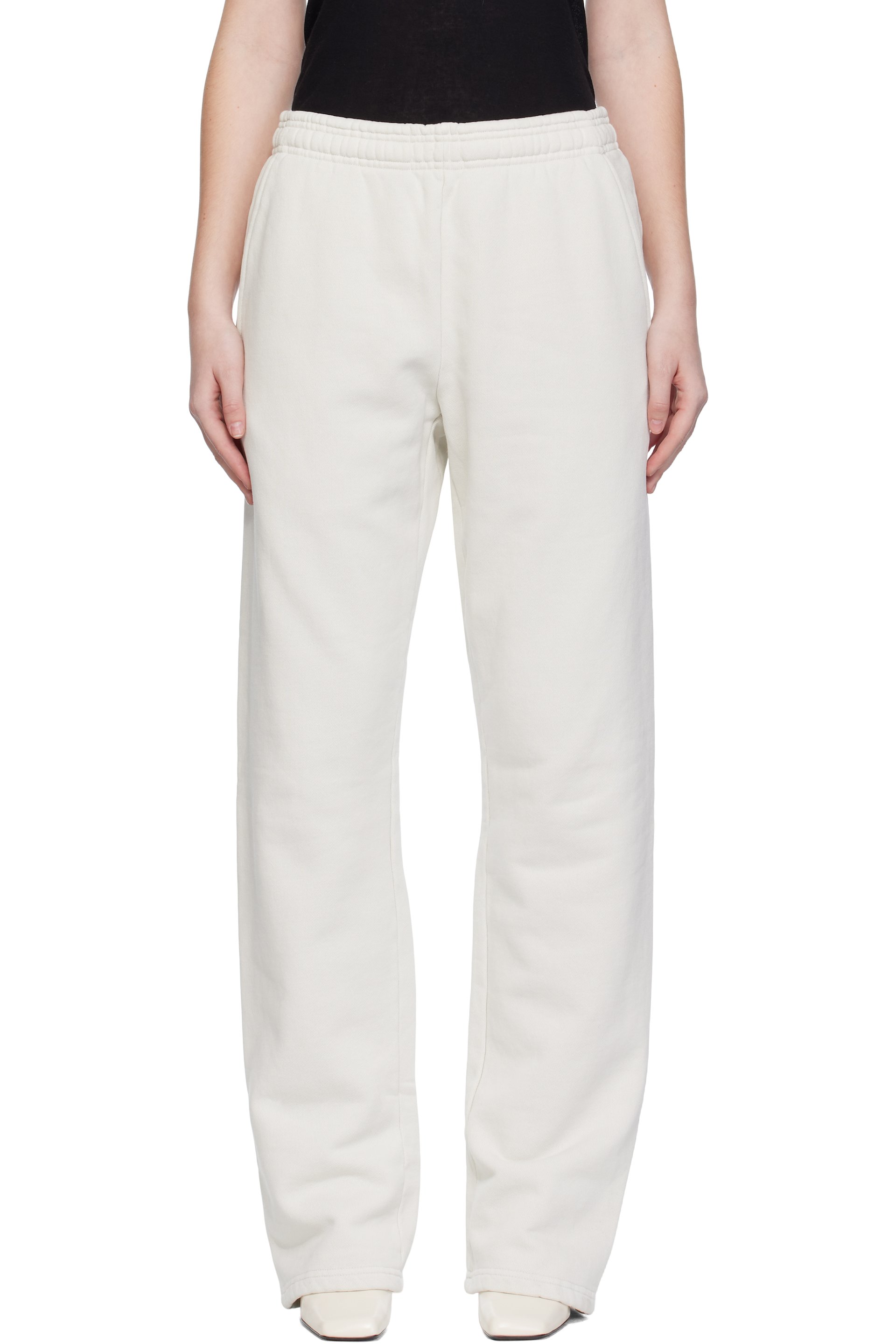 Entire Studios - Pantalon de survêtement droit blanc cassé - Uniform