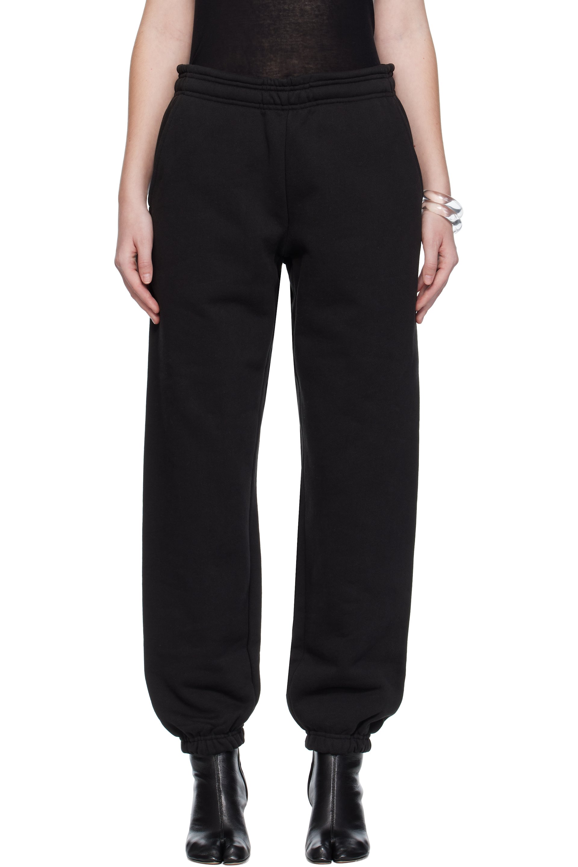 Entire Studios - Pantalon de survêtement noir en molleton épais