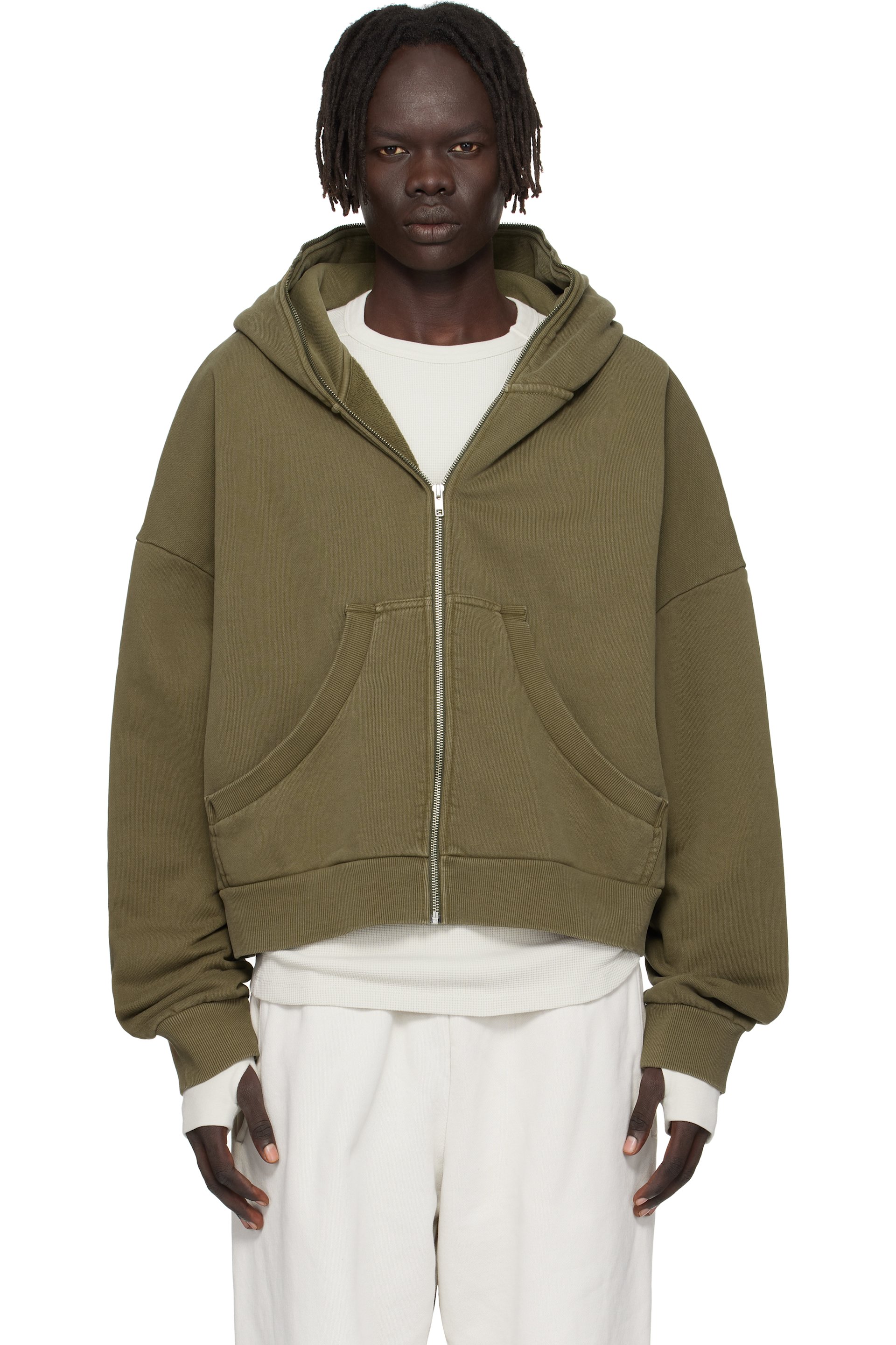 Entire Studios - Khaki Eternal Zip Hoodie