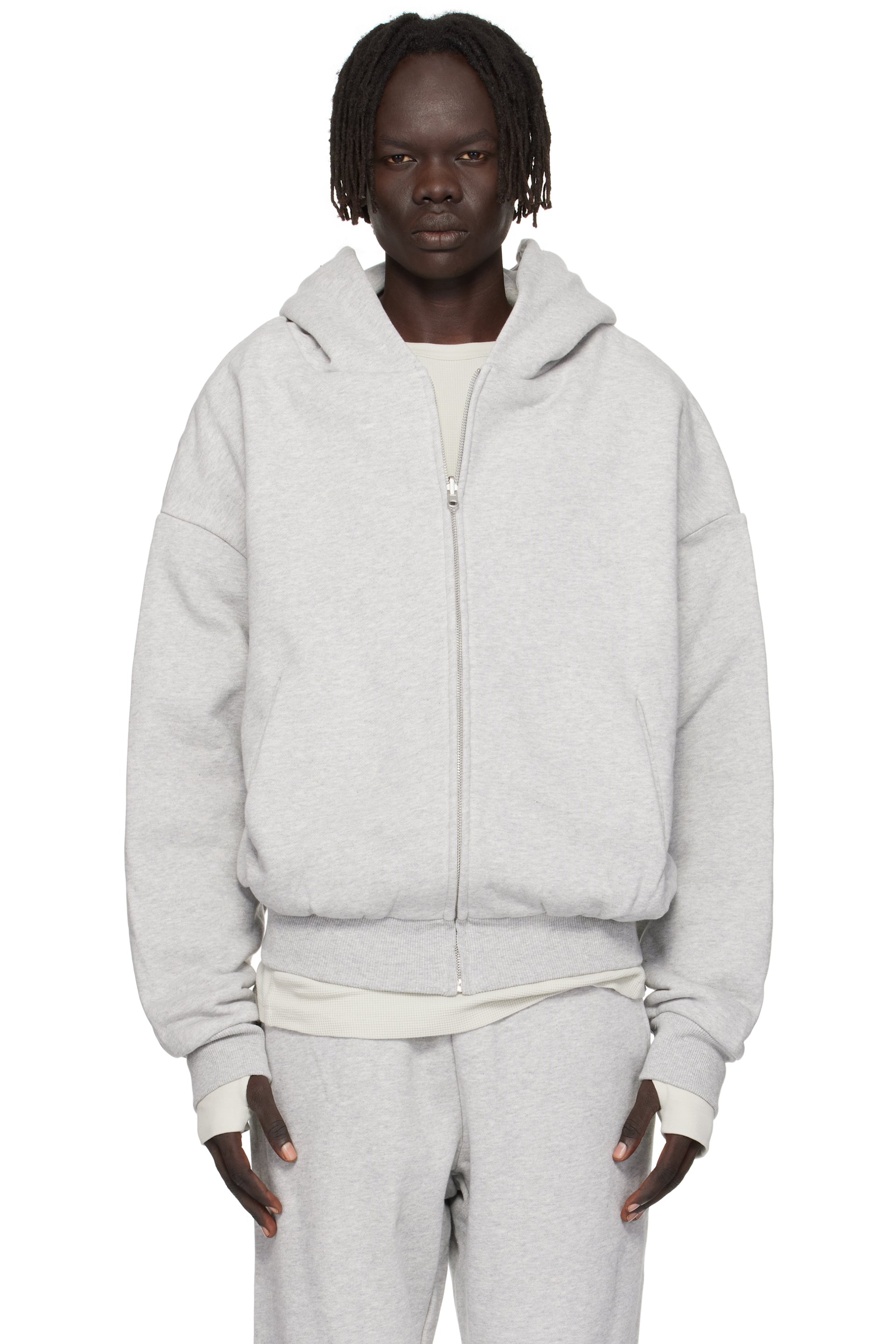Entire Studios - Gray Thermal Hoodie