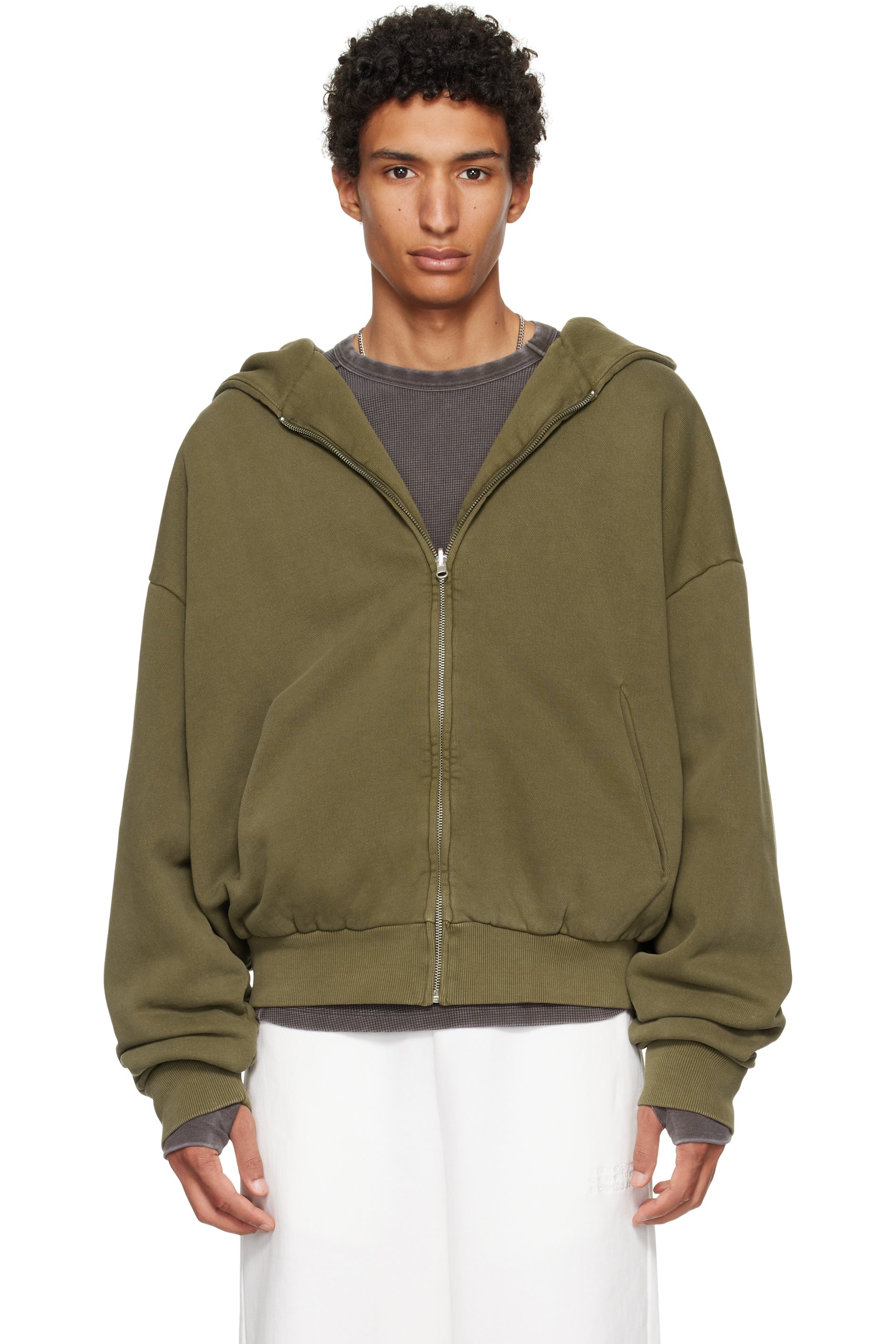 Entire Studios - Khaki Thermal Hoodie