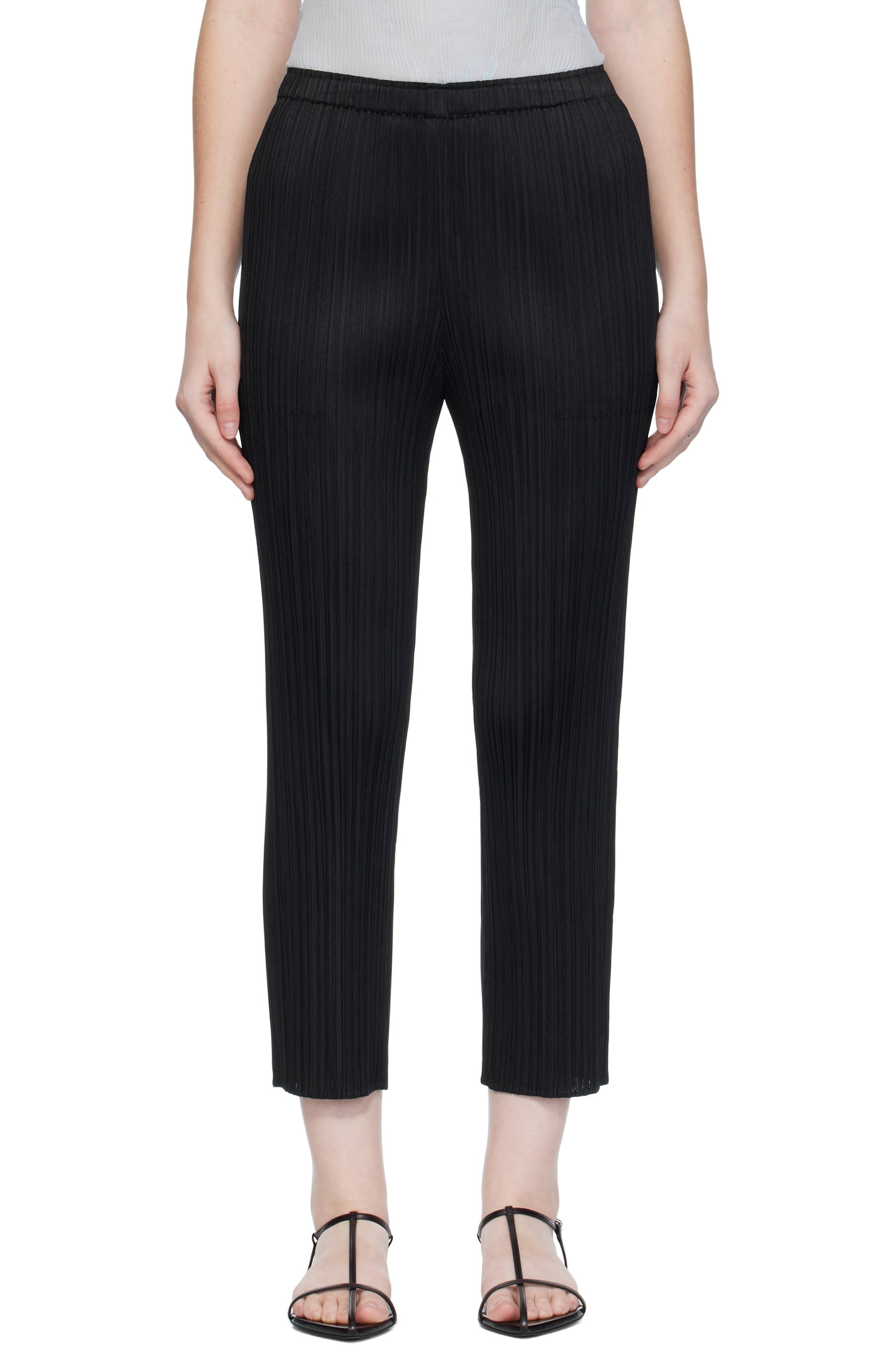 PLEATS PLEASE ISSEY MIYAKE - Pantalon Lamp Shade noir