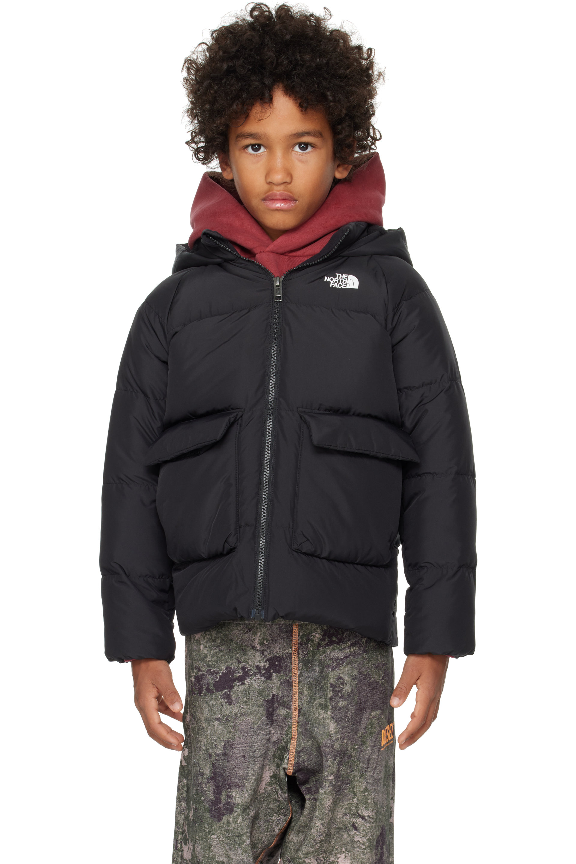 The North Face Kids - Little Kids Black North Fleece-Lined Down Parka