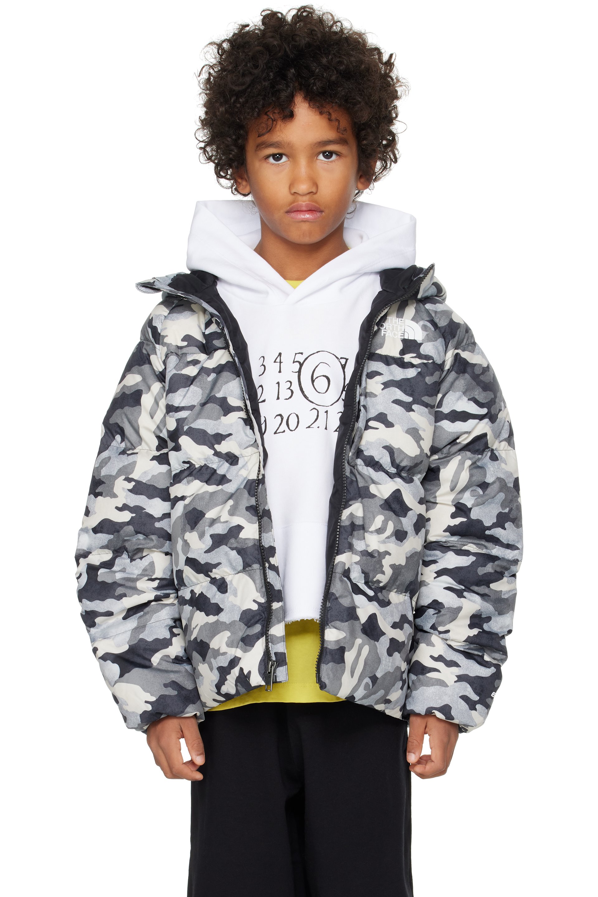 The North Face Kids - Big Kids Gray North Hooded Down Jacket