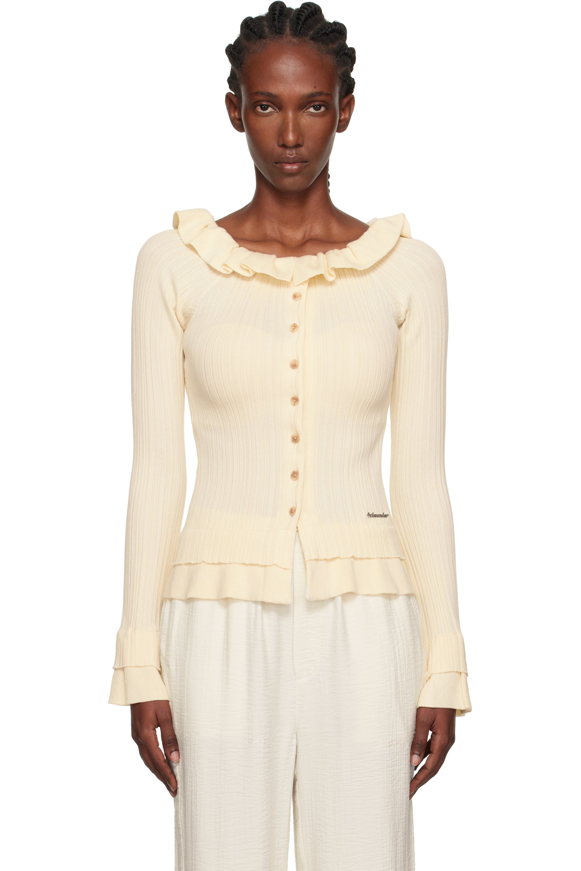 Holzweiler - Cardigan Ripple beige