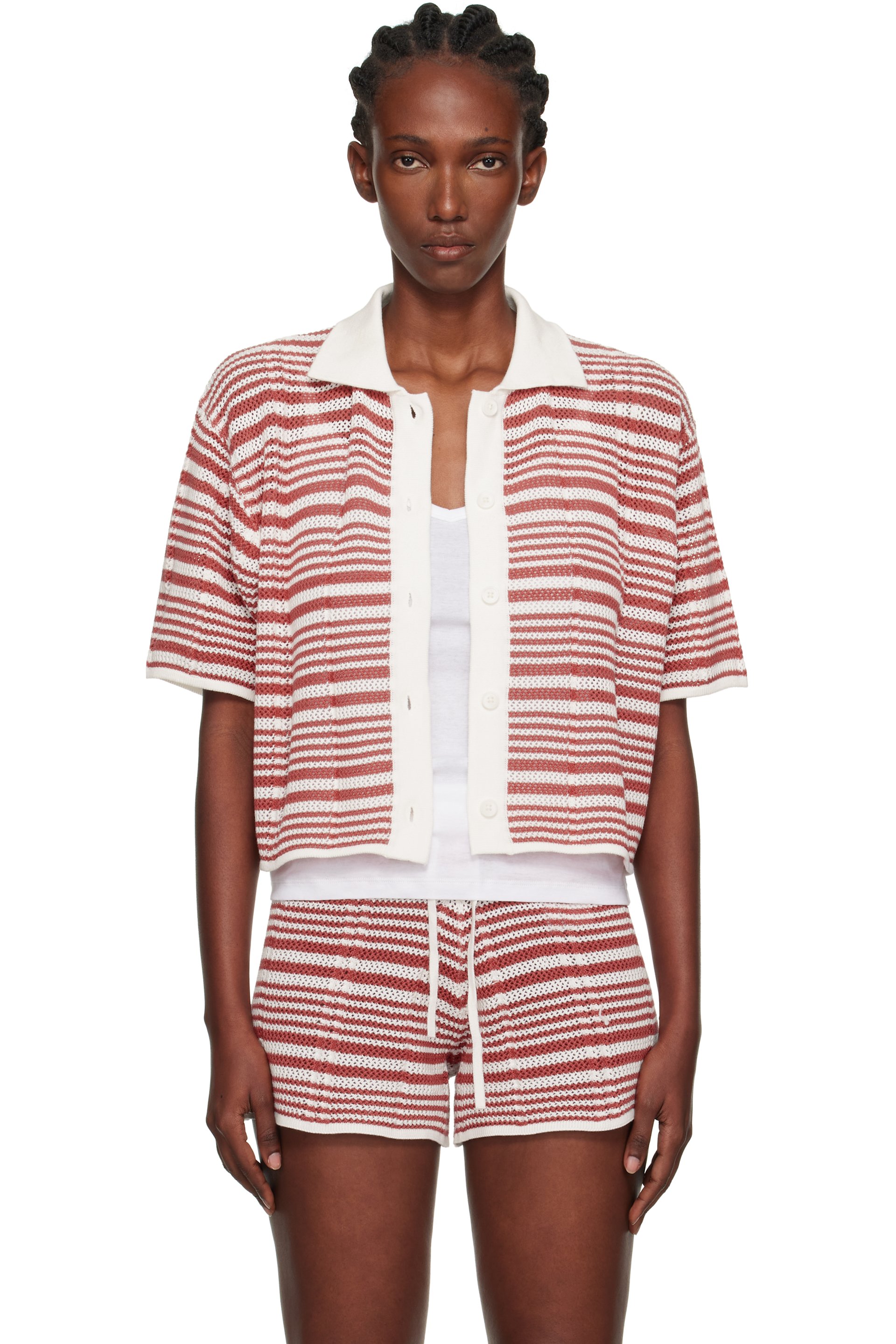 Holzweiler - White Kelp Striped Shirt