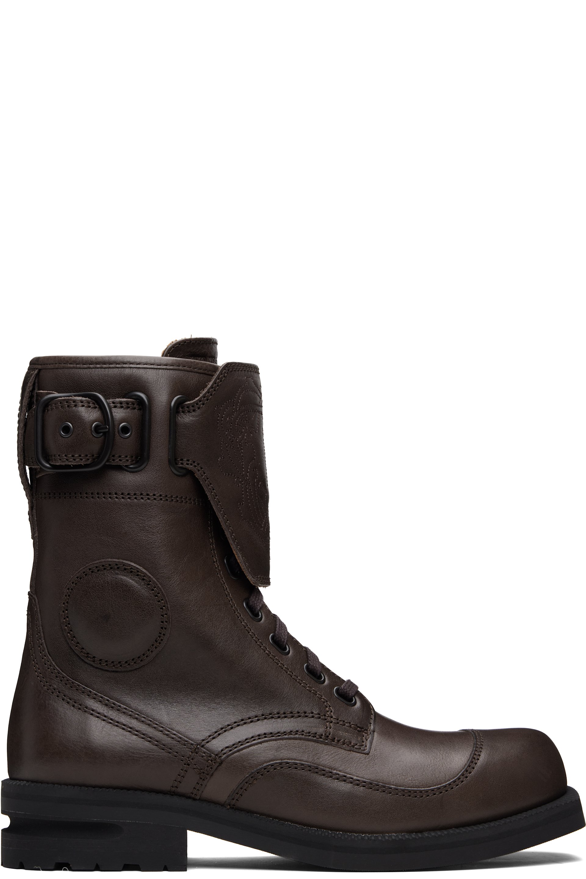 Kiko Kostadinov - Brown Fitz Military Boots